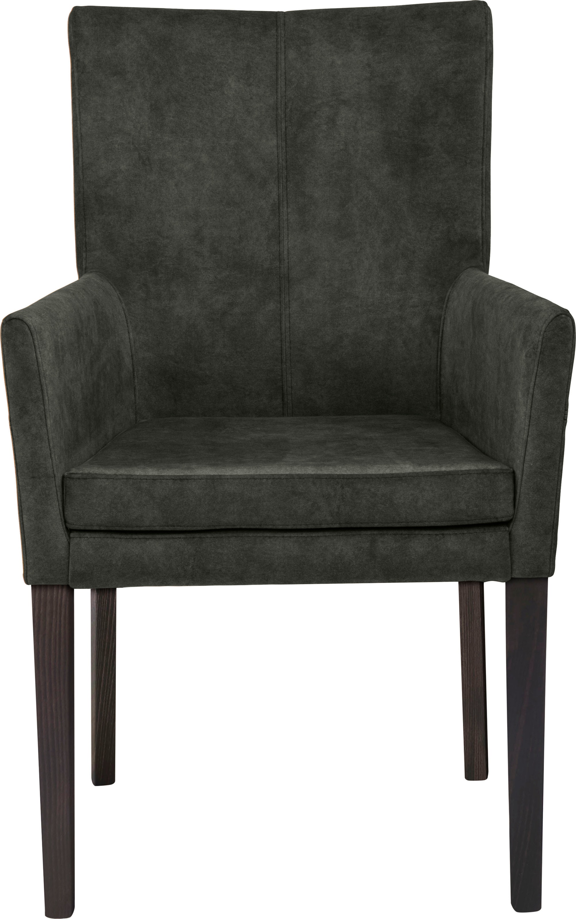 Home affaire Armlehnstuhl "Aspen" () Beine aus massiver Buche, wengefarben günstig online kaufen