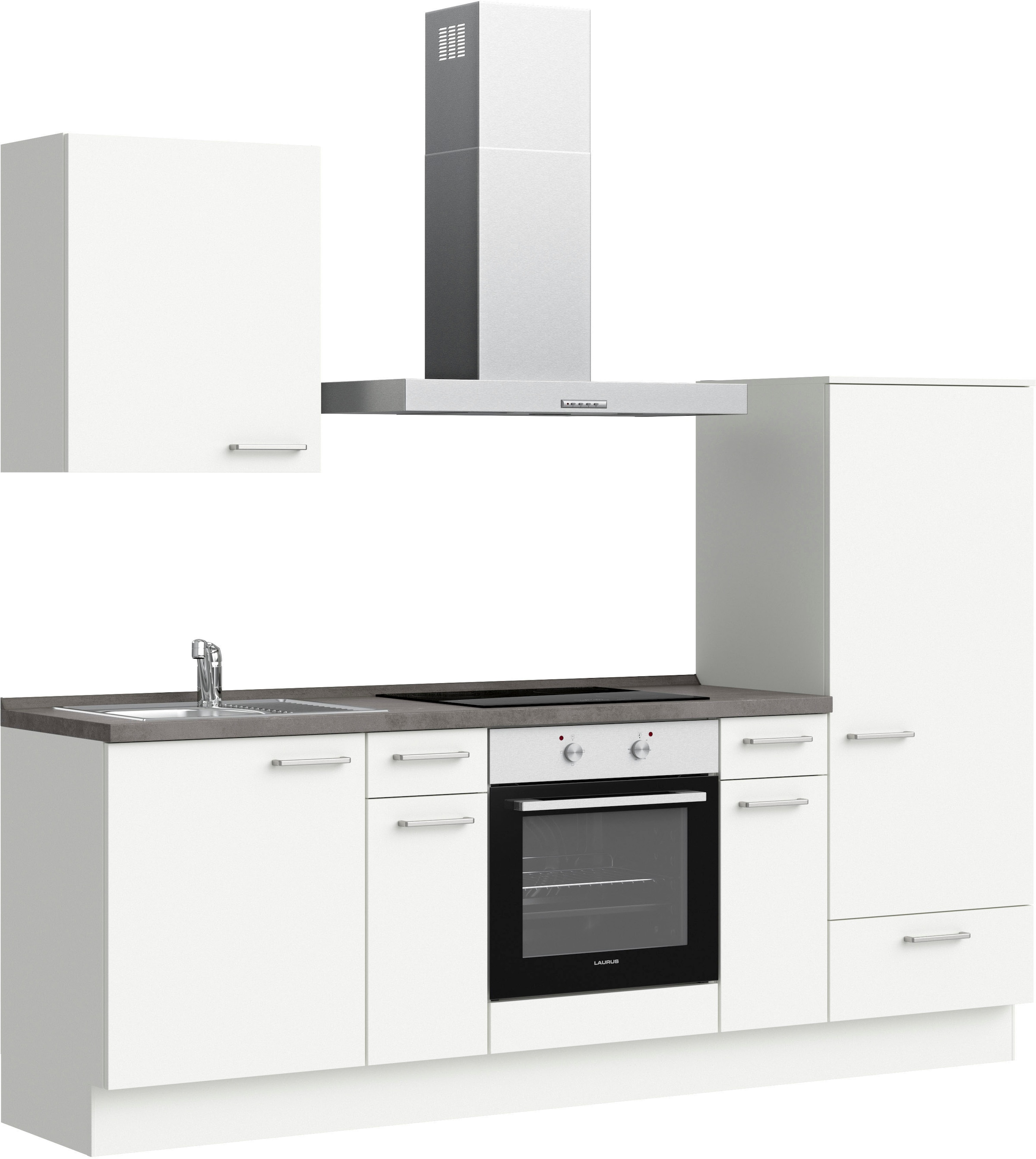 nobilia® Küchenzeile »"Touch I"«, vormontiert, Ausrichtung wählbar, Breite 240 cm, wahlw. mit E-Geräten