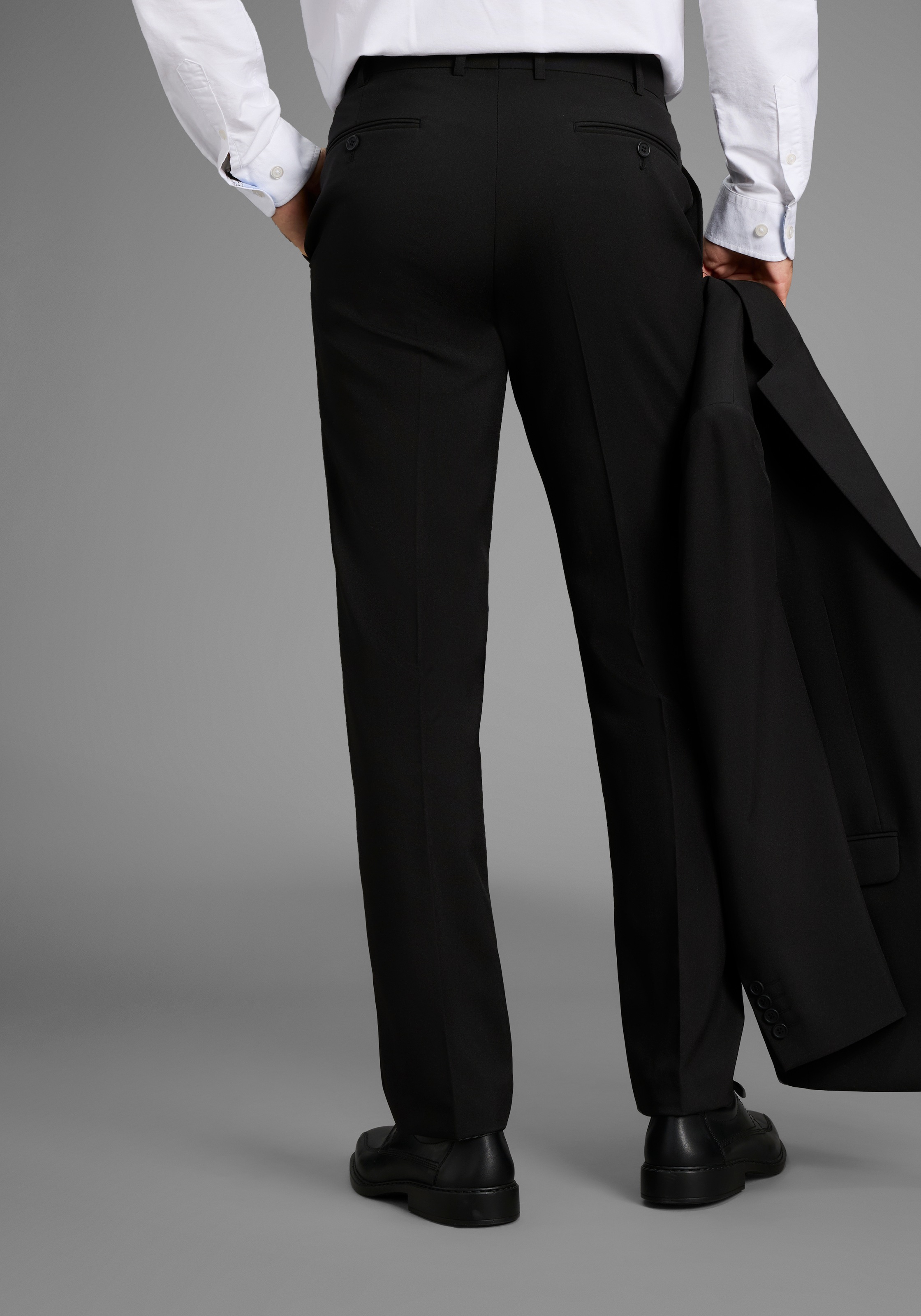 Mans World Anzughose "Baukastenhose", knitterfreie Qualität, passendes Sakk günstig online kaufen
