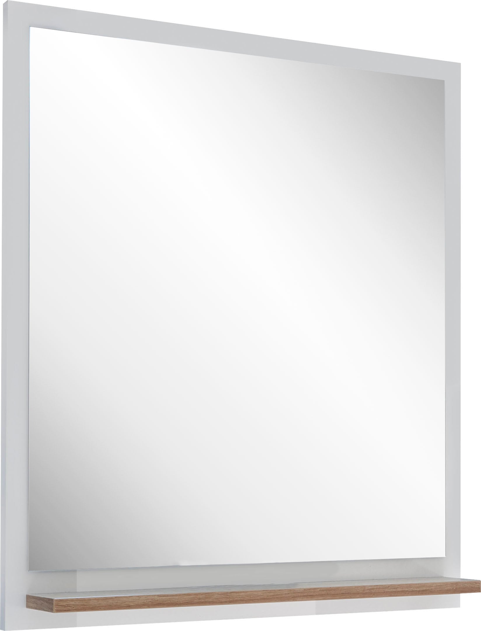 Badspiegel »Quickset 923 Spiegel 60 cm breit mit Ablage«, Flächenspiegel Weiß Glanz,...