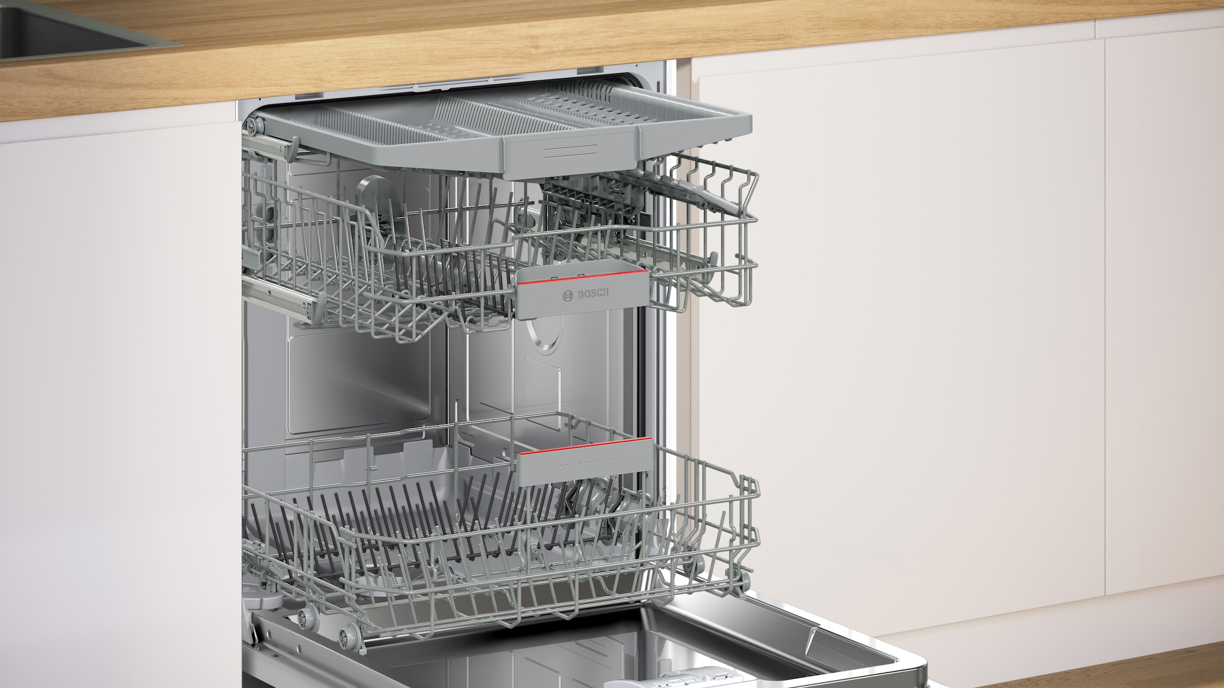 BOSCH teilintegrierbarer Geschirrspüler Serie 4 »SMI4HVS00E«, 14 Maßgedecke
