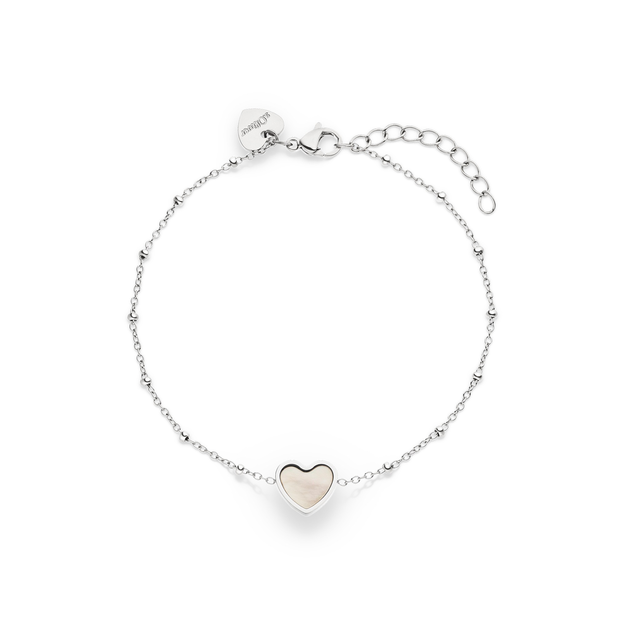 s.Oliver Armband »Pearl Heart, Herz« mit Perlmutt (synth.)
