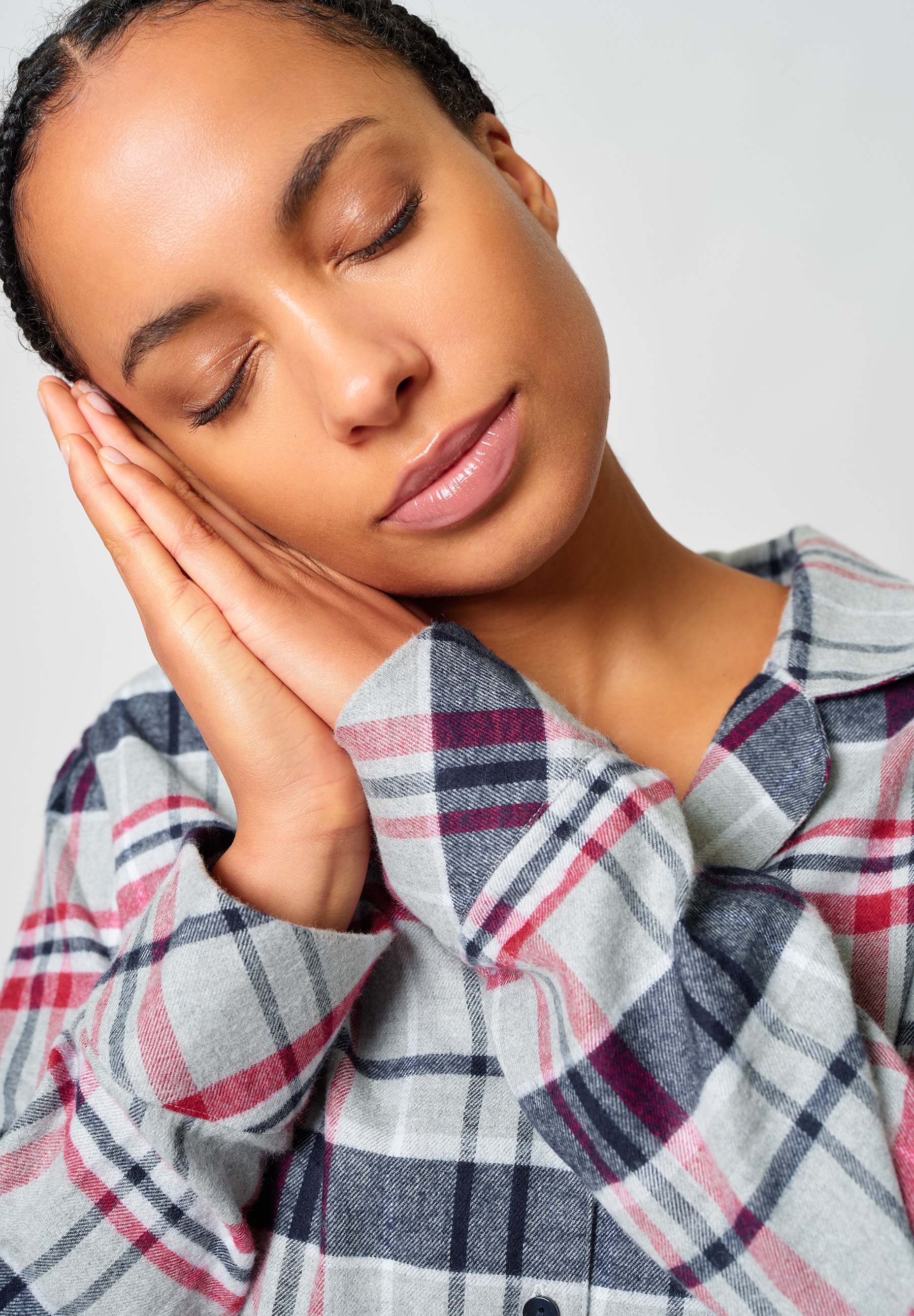 Skiny Pyjama »Night In Skiny Flanell« 2 Stk. tlg., wärmend, Cotton, kuschelig weich, Bindeband, elastischer Bund