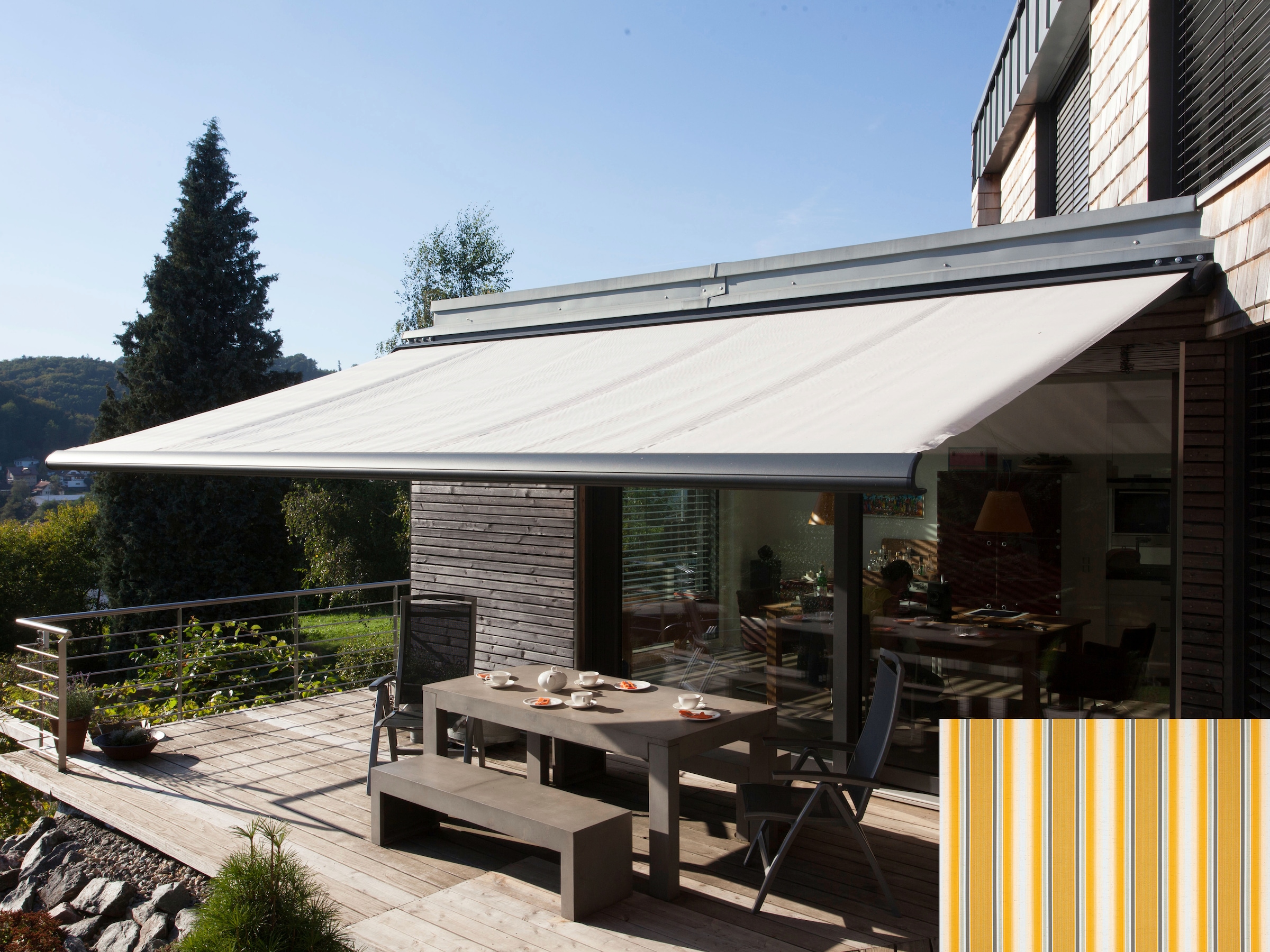 Wismar Kassettenmarkise "Classic S-Compact" Breite: 550 cm, Ausfall: 300 cm günstig online kaufen