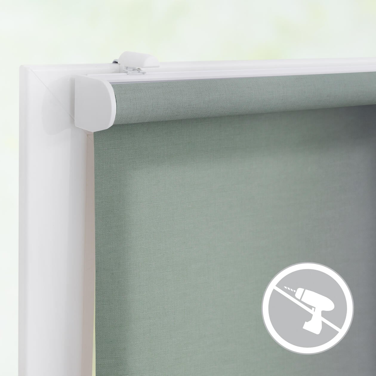 LICHTBLICK ORIGINAL Rollo »Klemmfix, ohne Bohren«, blickdicht, Blendschutz-Sichtschutz, mit Bohren/ohne Bohren, freihängend, Steuerbar mit Bluetooth-App, integrierter Elektromotor und Akku