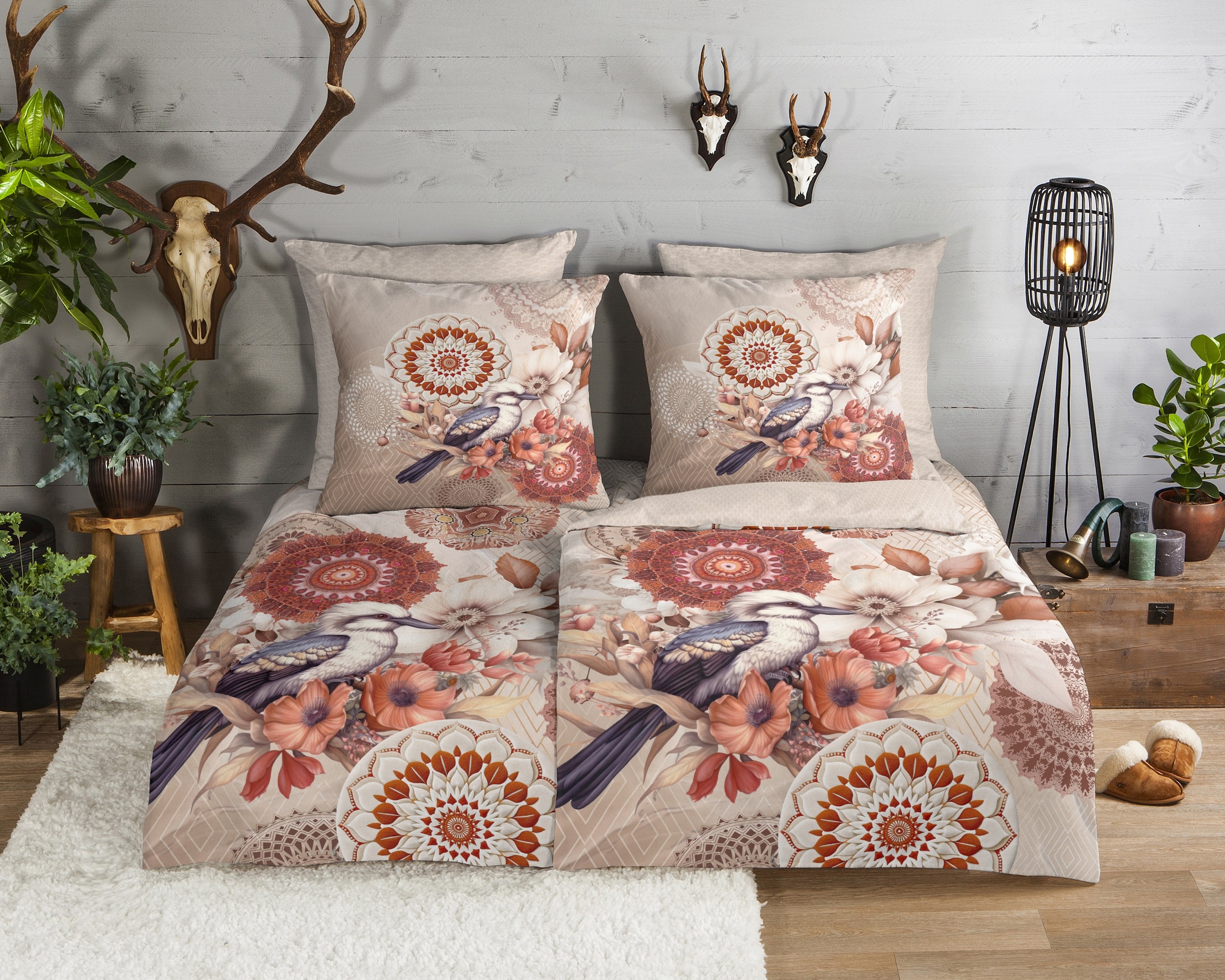 hip Wendebettwäsche "Luigio" 2 Stk. Flanell, Biber, Winter, Warm, Reißversc günstig online kaufen