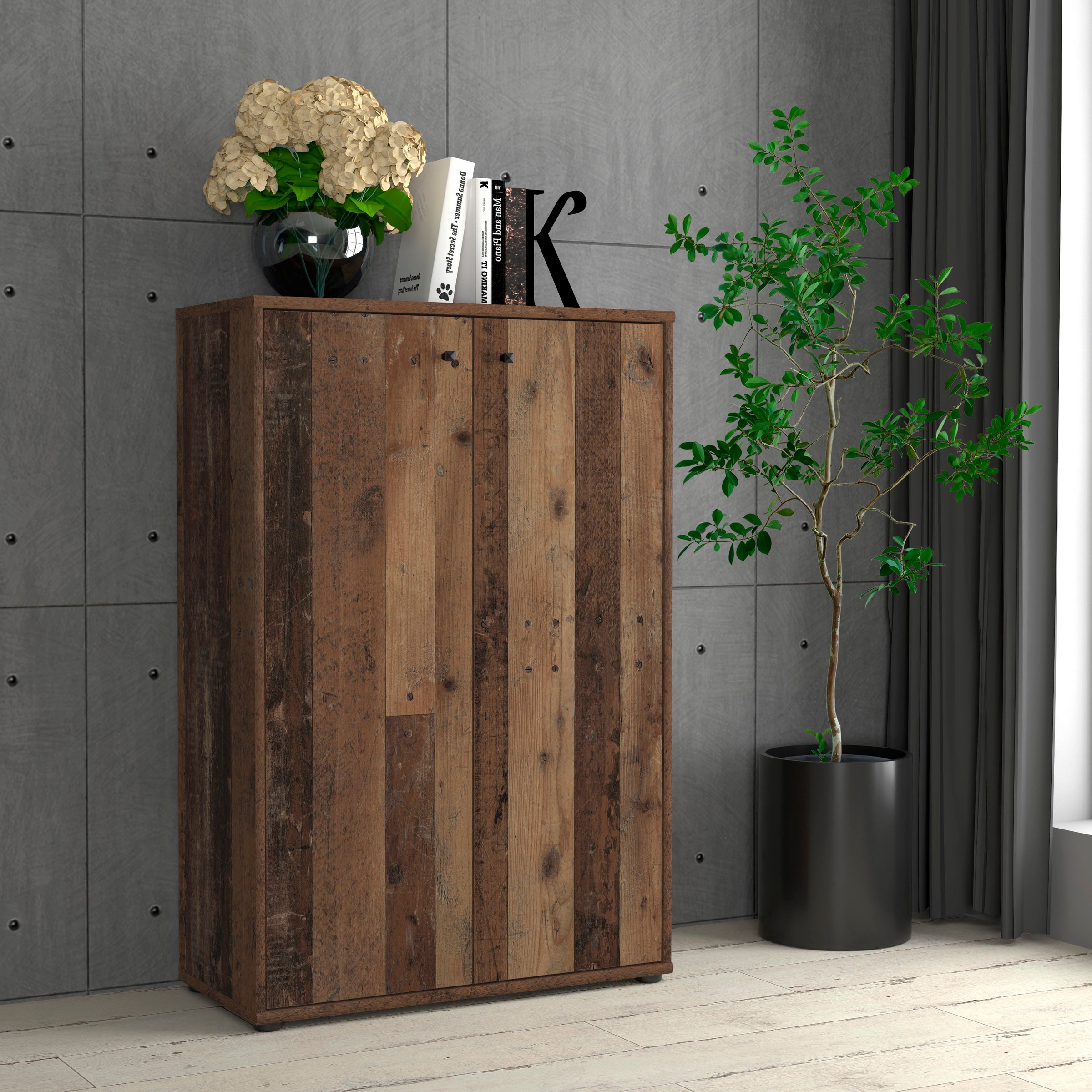 FORTE Kommode "Tempra, Kommode, 2 Türen, viel Stauraum, Höhe 111,1 cm" günstig online kaufen