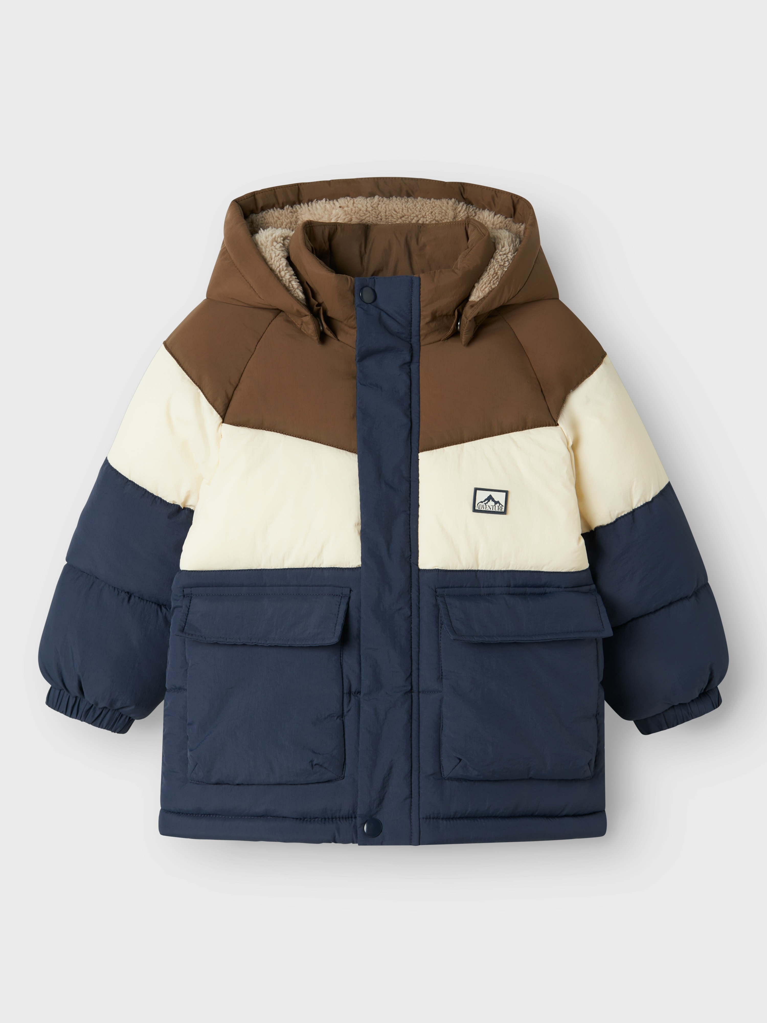 Thumbnail - Name It Steppjacke "NMMMELBOURNE PUFFER JACKET BLOCK" mit Kapuze