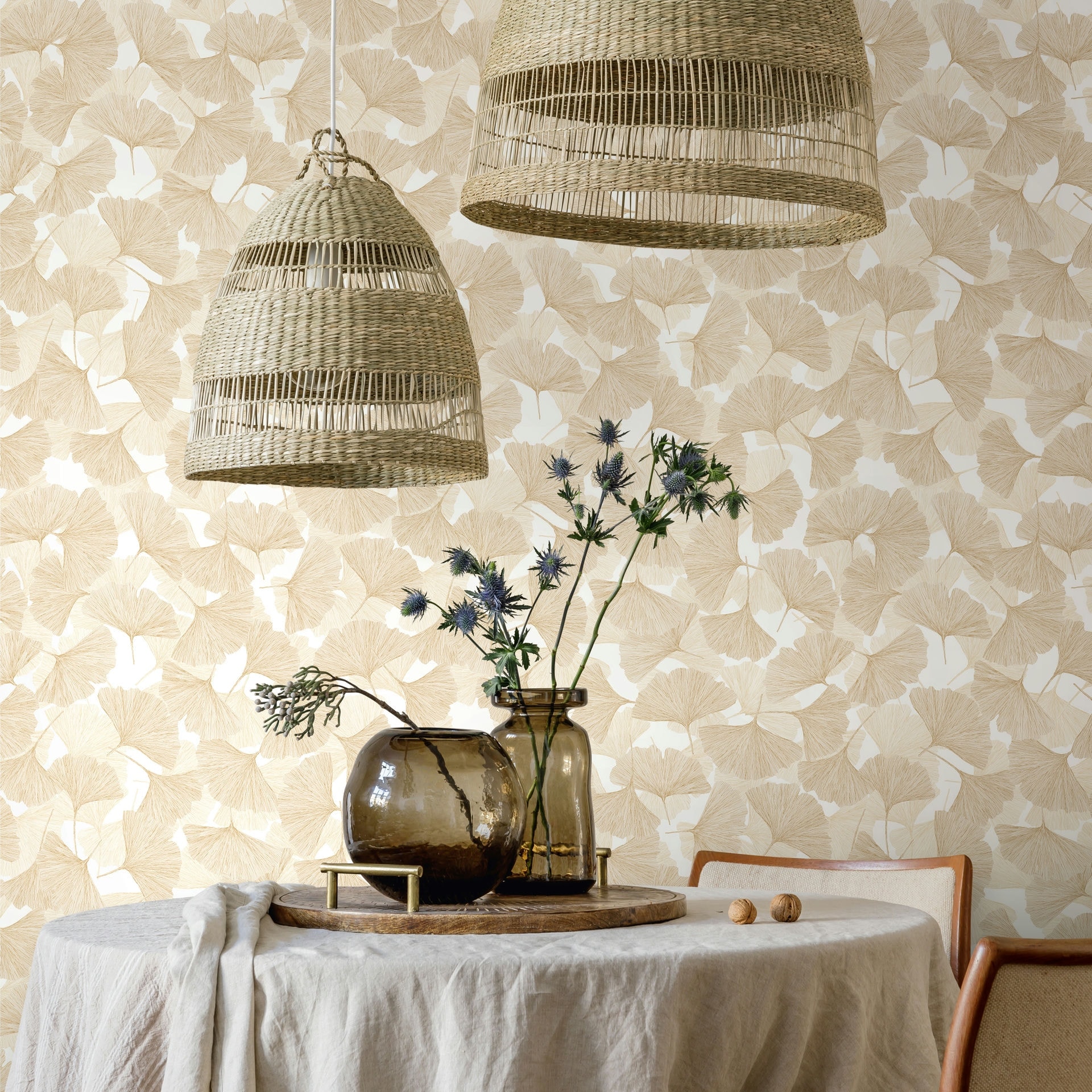 Marburg Vliestapete "Tau Echo" floral für Wohnzimmer Schlafzimmer Küche