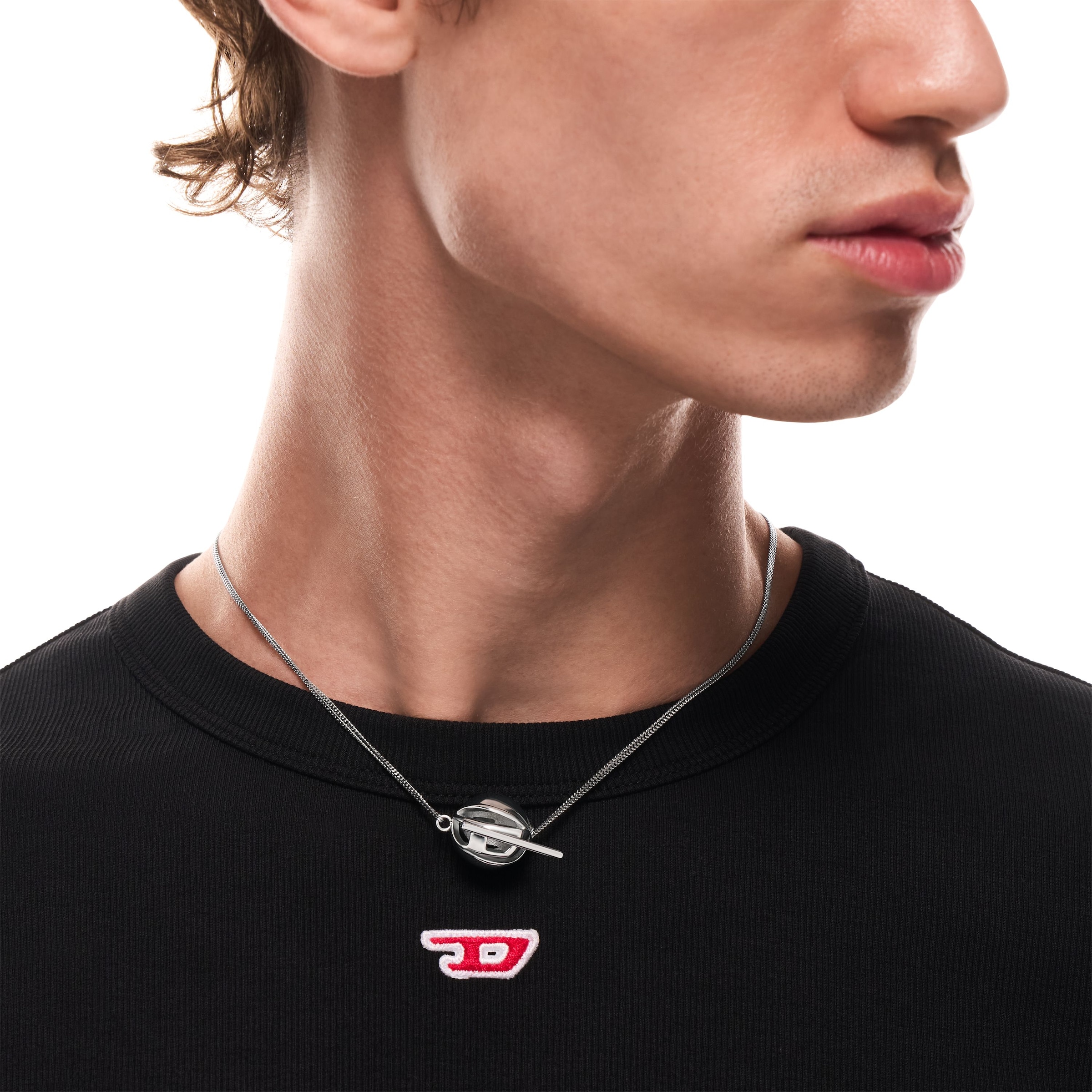 Diesel Kette mit Anhänger »Oval D«
