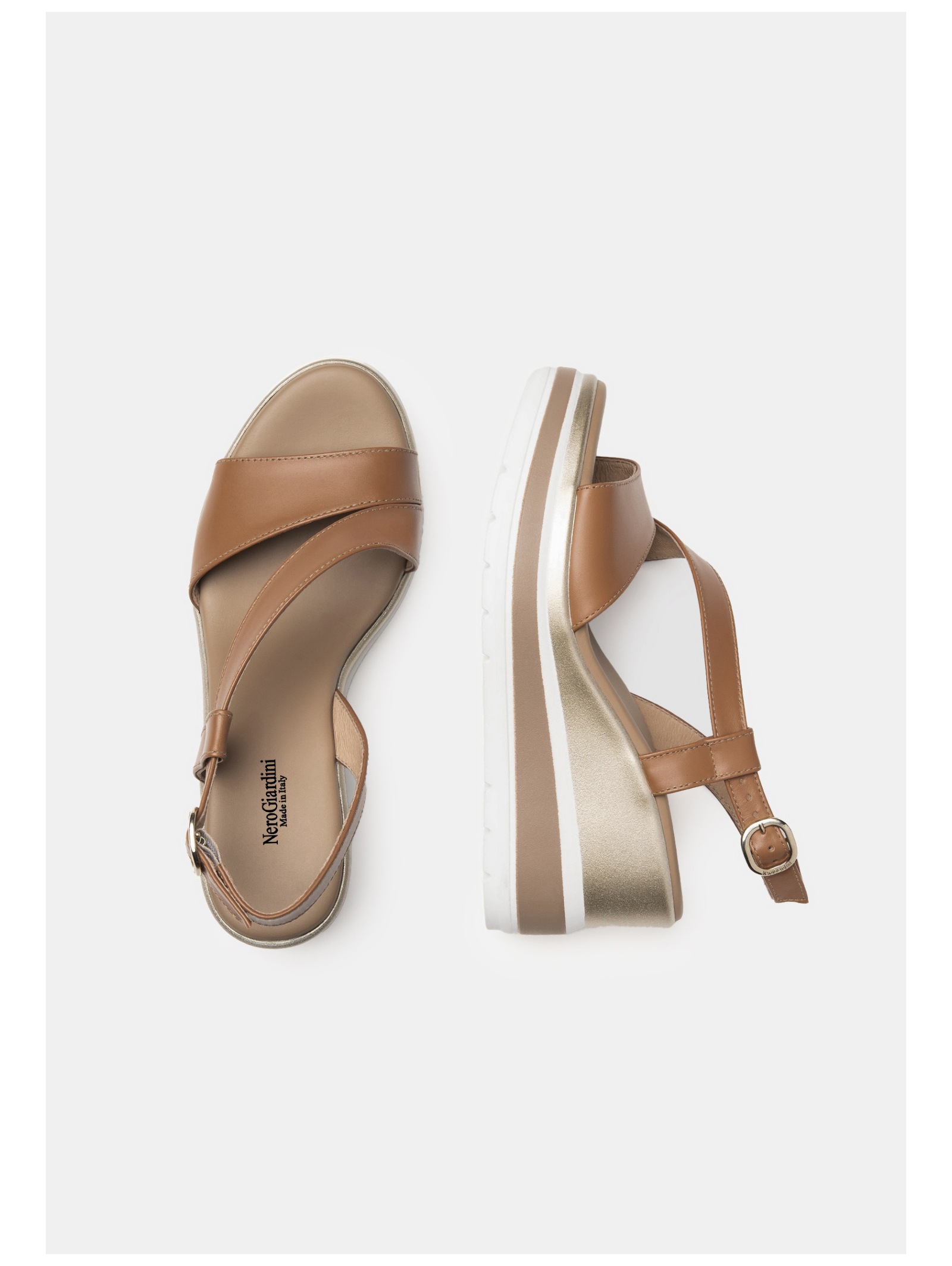 Nero Giardini Keilsandalette »Nero Giardini Sandalen Leder«