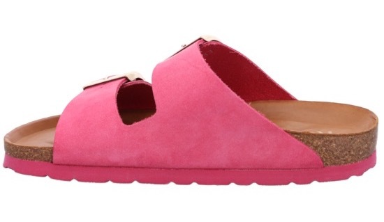 Pantolette ROHDE "Alba", Damen, Gr. 36, pink, Leder, Schuhe Pantolette, Sommerschuh, Hausschuh mit zwei Schnallenverschlüsse 3
