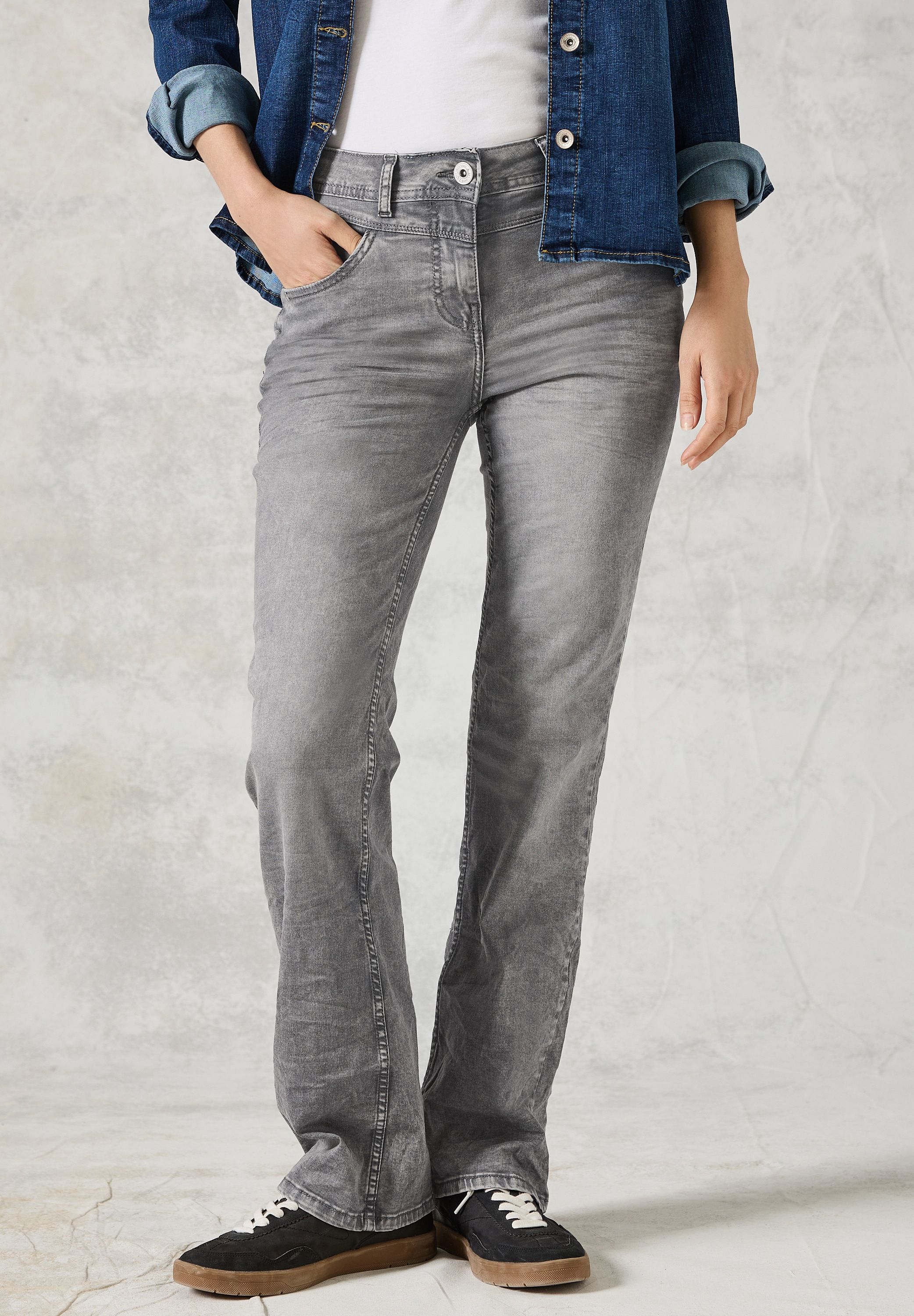 Cecil Slim-fit-Jeans, High Waist