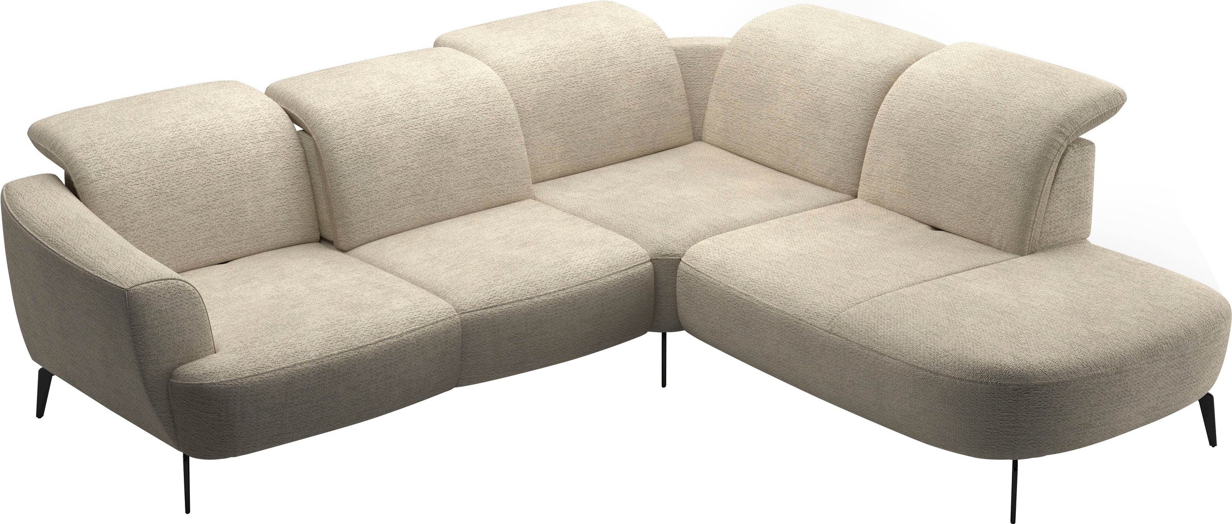 sit&more Ecksofa »Zoe«, ink.Sitztiefenverstellung, wahlweise mit Kopfteilverstellung