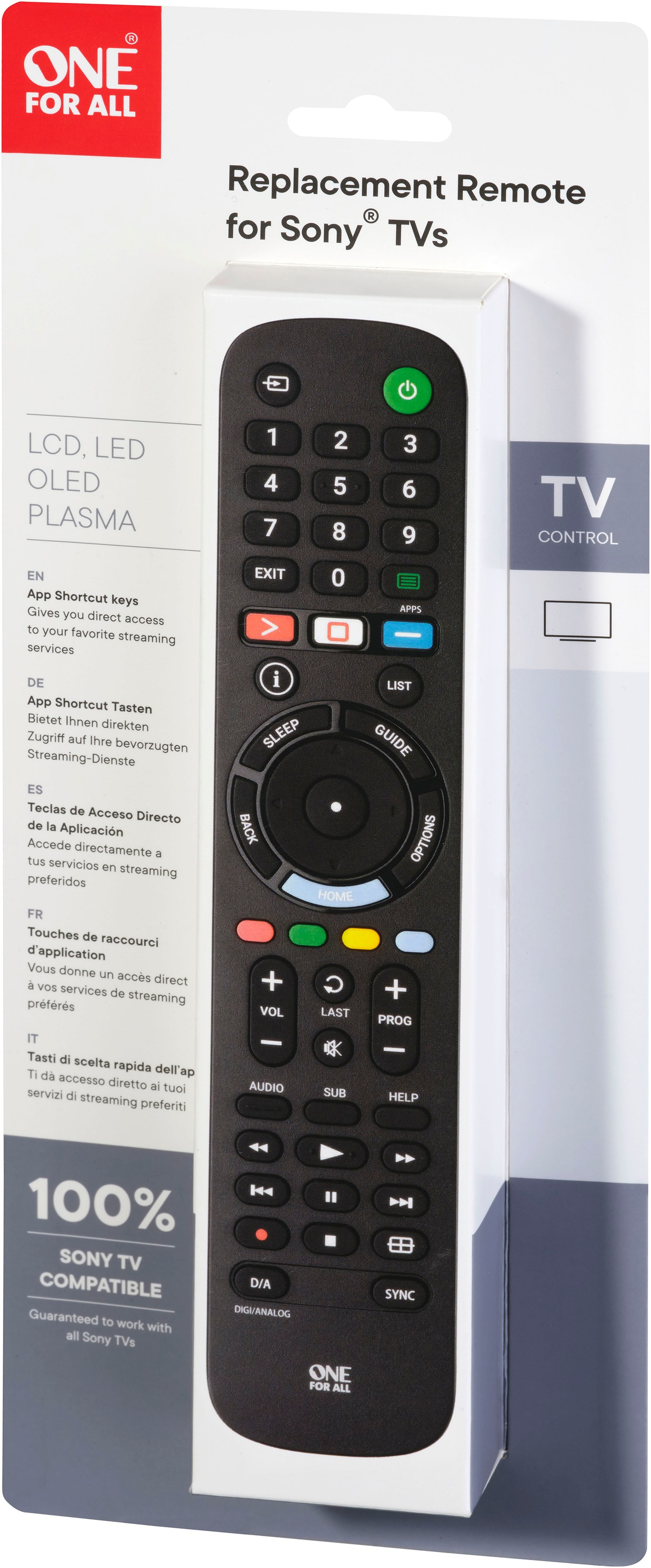 Fernbedienung »URC4912 für Sony TV«, 1-in-1