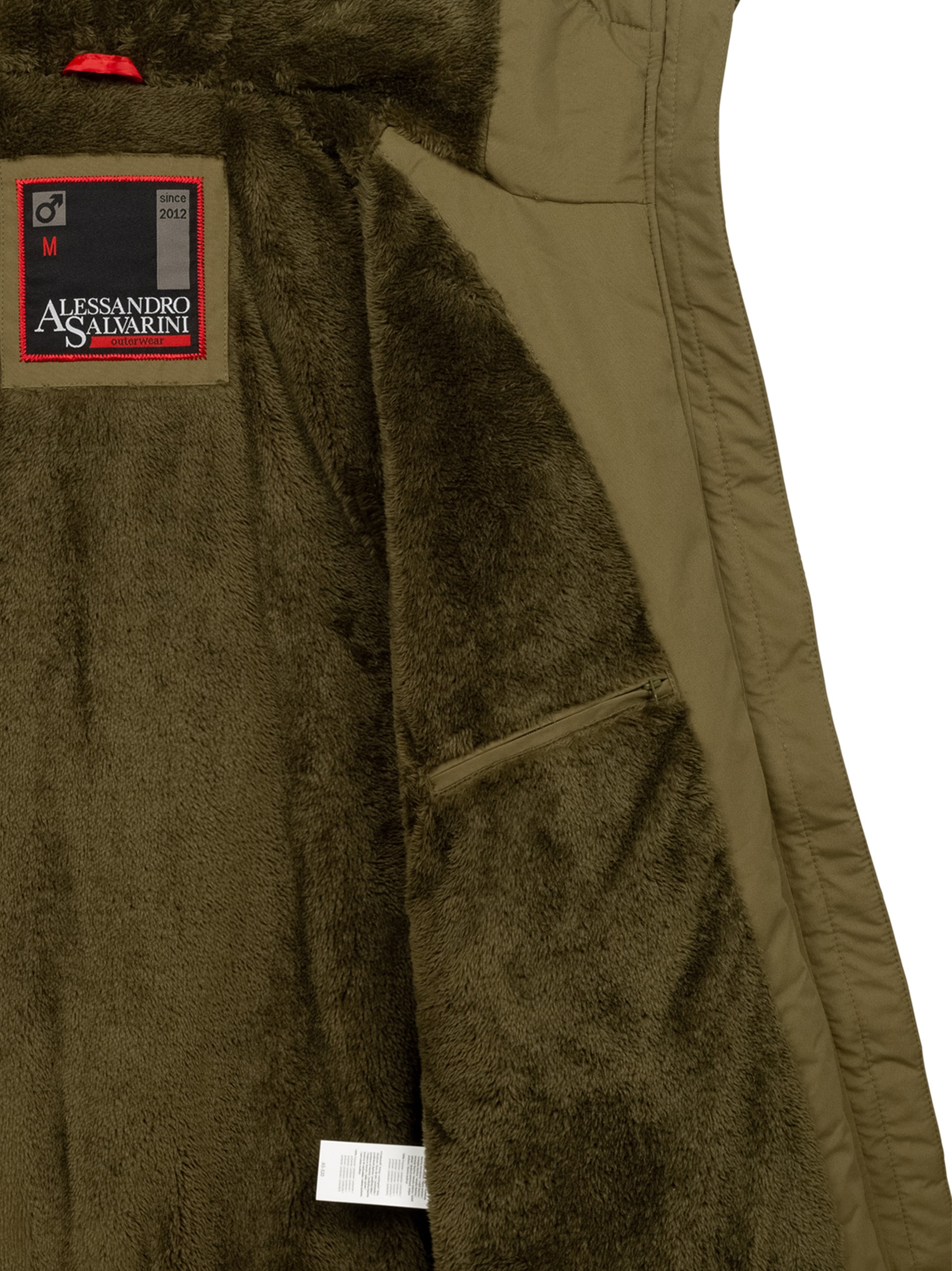 Alessandro Salvarini Winterjacke »ASWeighty«, mit weichem Teddyfell innen