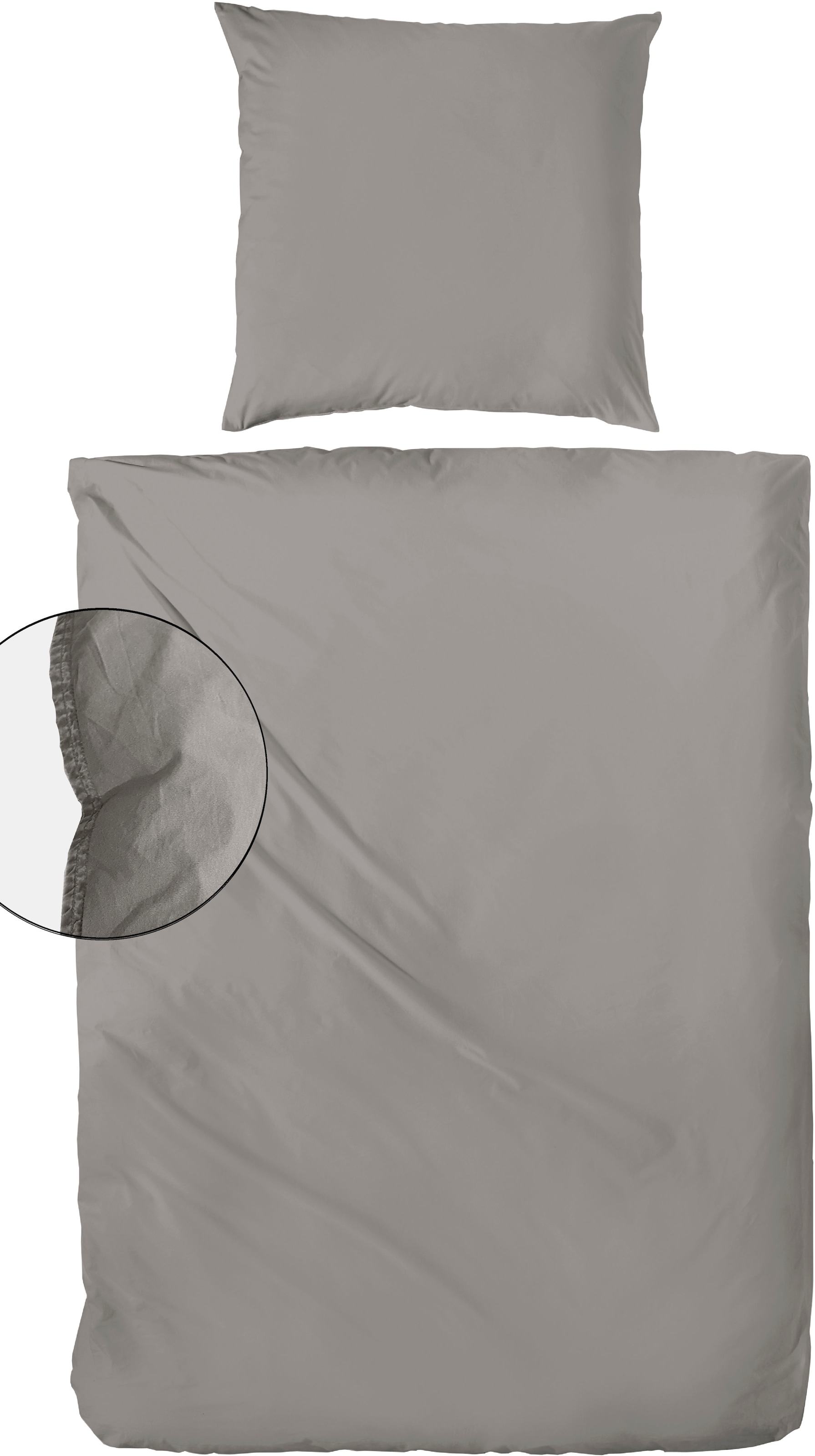 Primera Bettwäsche "Primera Stone-Washed Flanell" 2 Stk. Bettwäsche aus samtig weicher angerauter Baumwolle, ab Gr. 135x200 cm