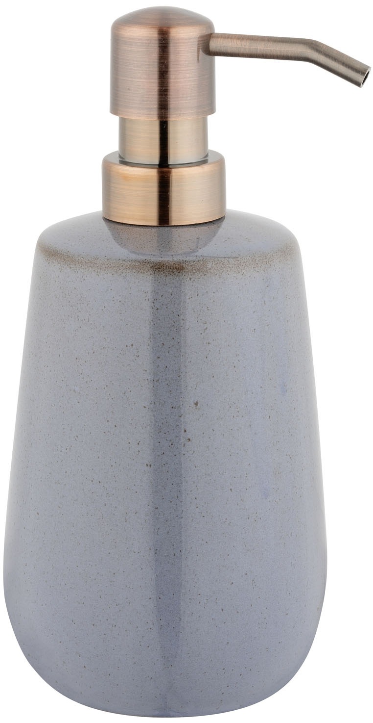 WENKO Seifenspender "Sirmione" für Flüssigseife aus Keramik mit Kupferakzen günstig online kaufen