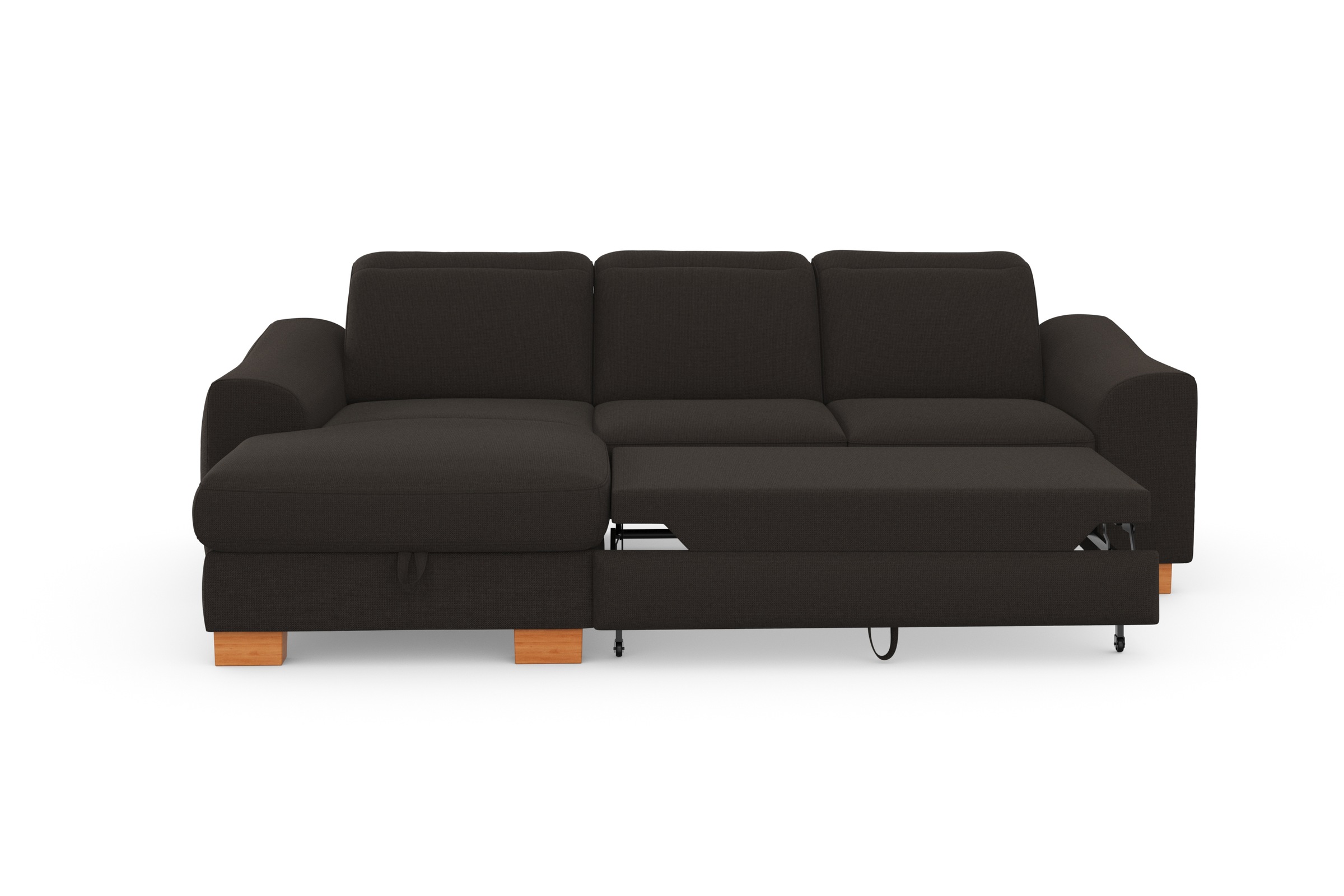 SIT & MORE Dundee L-Form Corner Sofa Brown 6