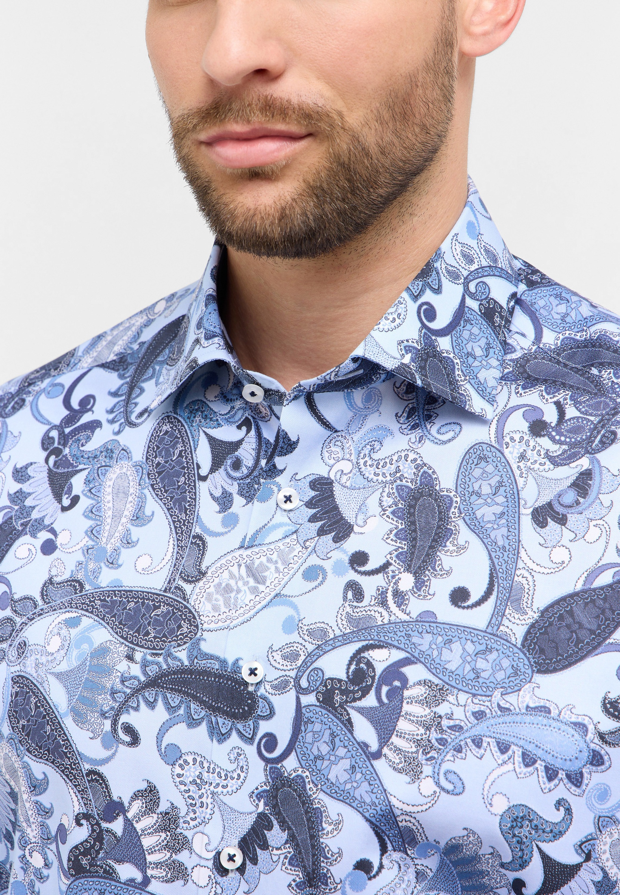 Thumbnail - Eterna Langarmhemd "COMFORT FIT" NON IRON (bügelfrei)