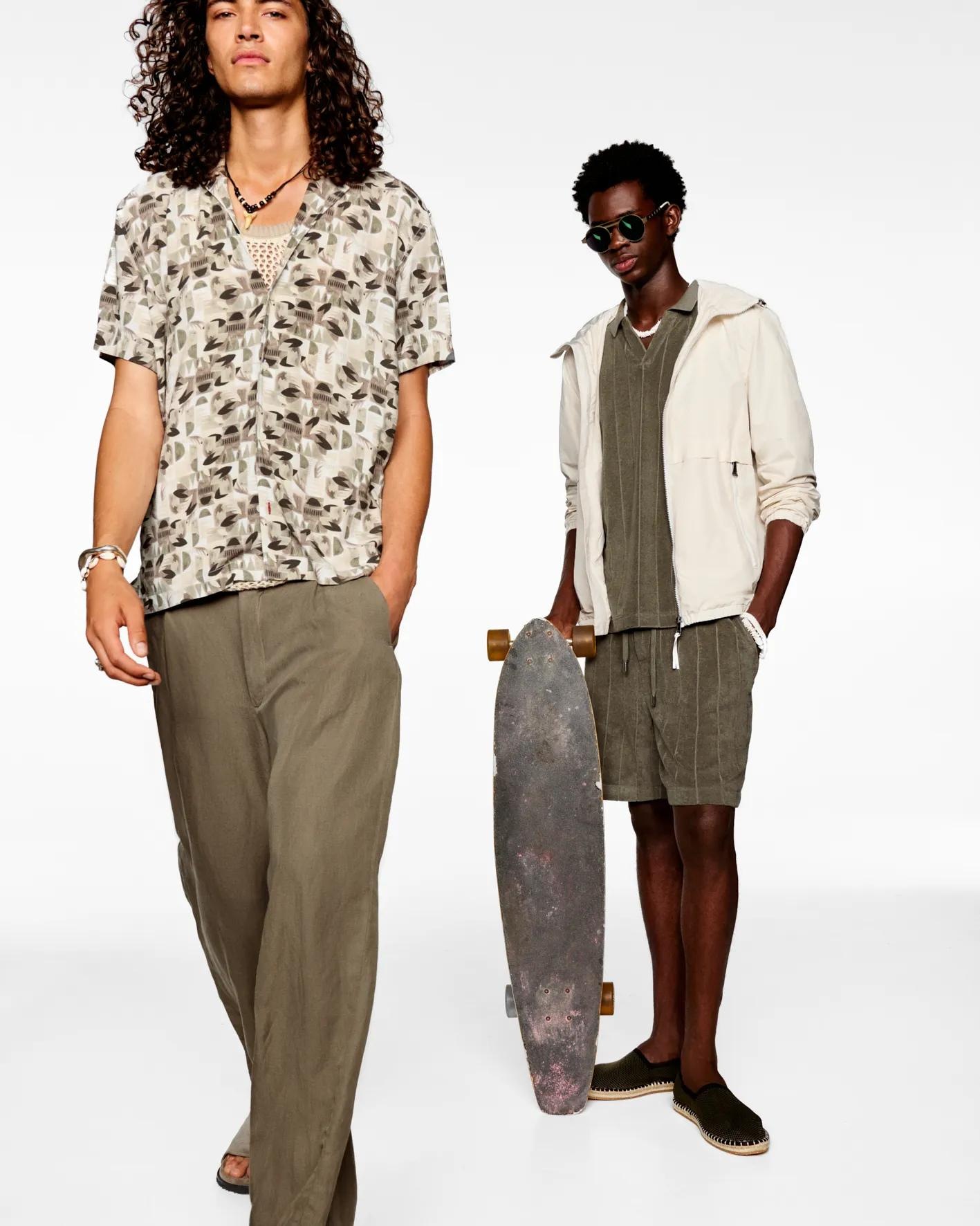 Joop Jeans Kurzarmhemd "Hanes" mit Allover-Print, Reverskragen günstig online kaufen