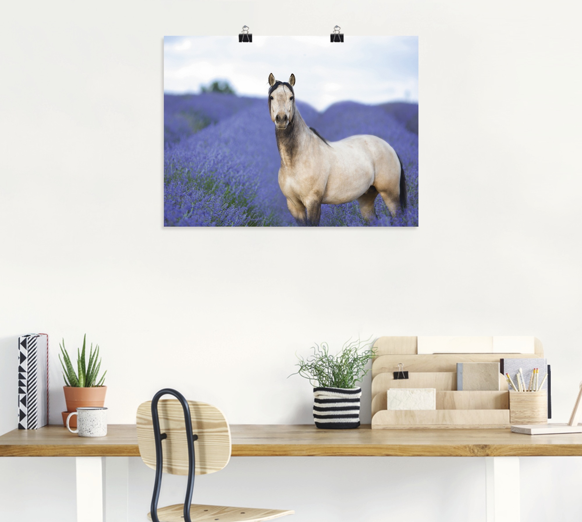 Artland Wandbild »Pferd und Blumen III«, Haustiere, (1 St.), als Leinwandbild, Poster in verschied. Größen