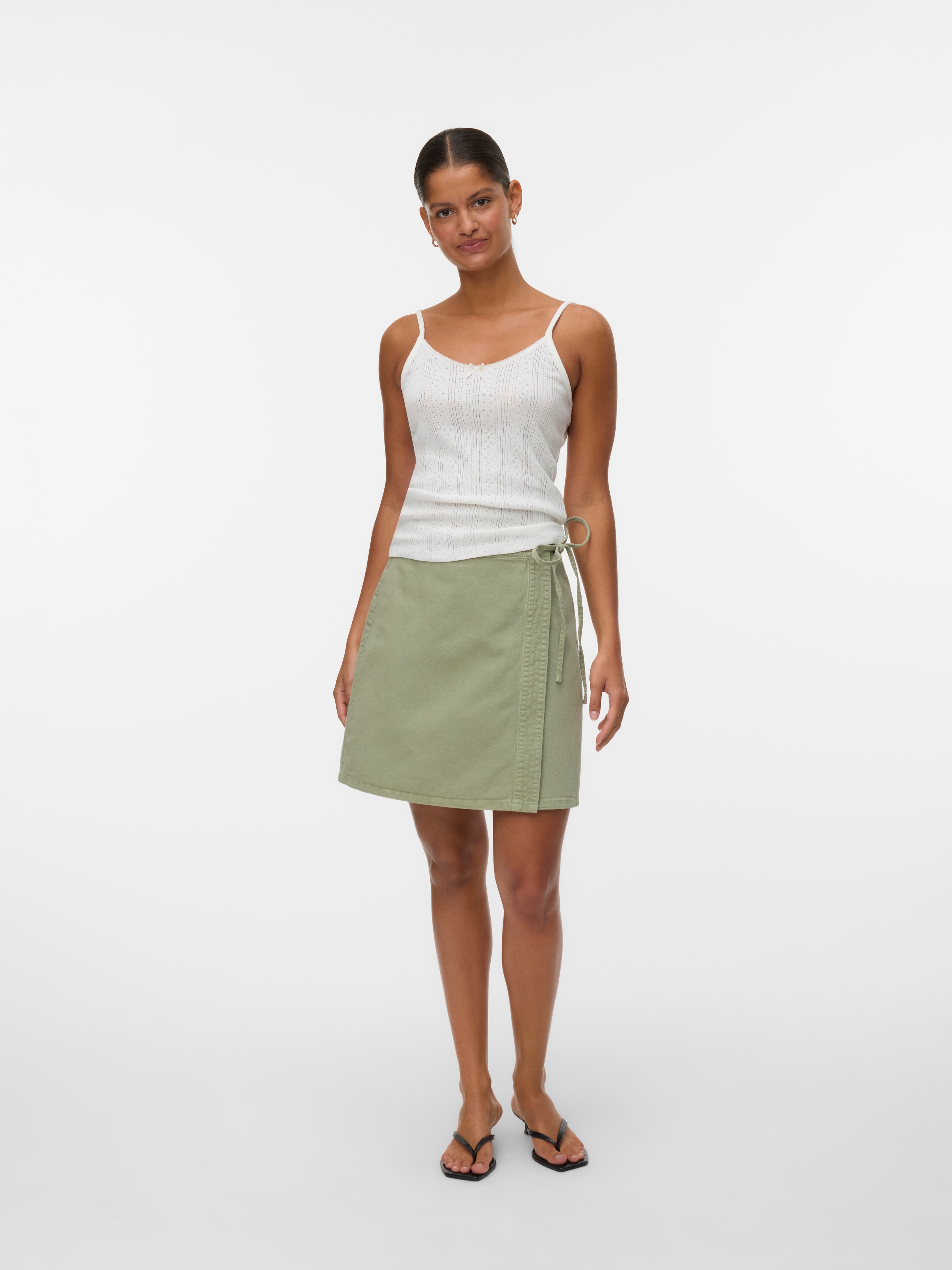 Vero Moda Jeansrock »VMLIZA MR SHORT DENIM WRAP SKIRT GA NOOS« Baumwollmischung