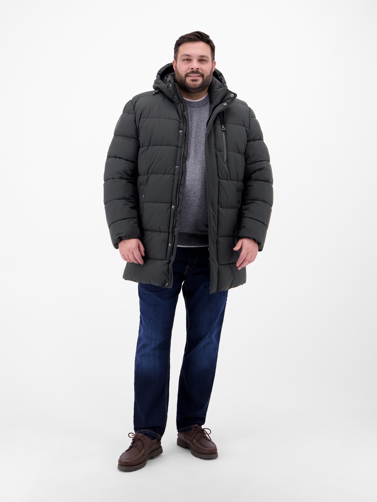 LERROS Winterjacke »Herren Steppjacke in Großen Größen« mit Kapuze