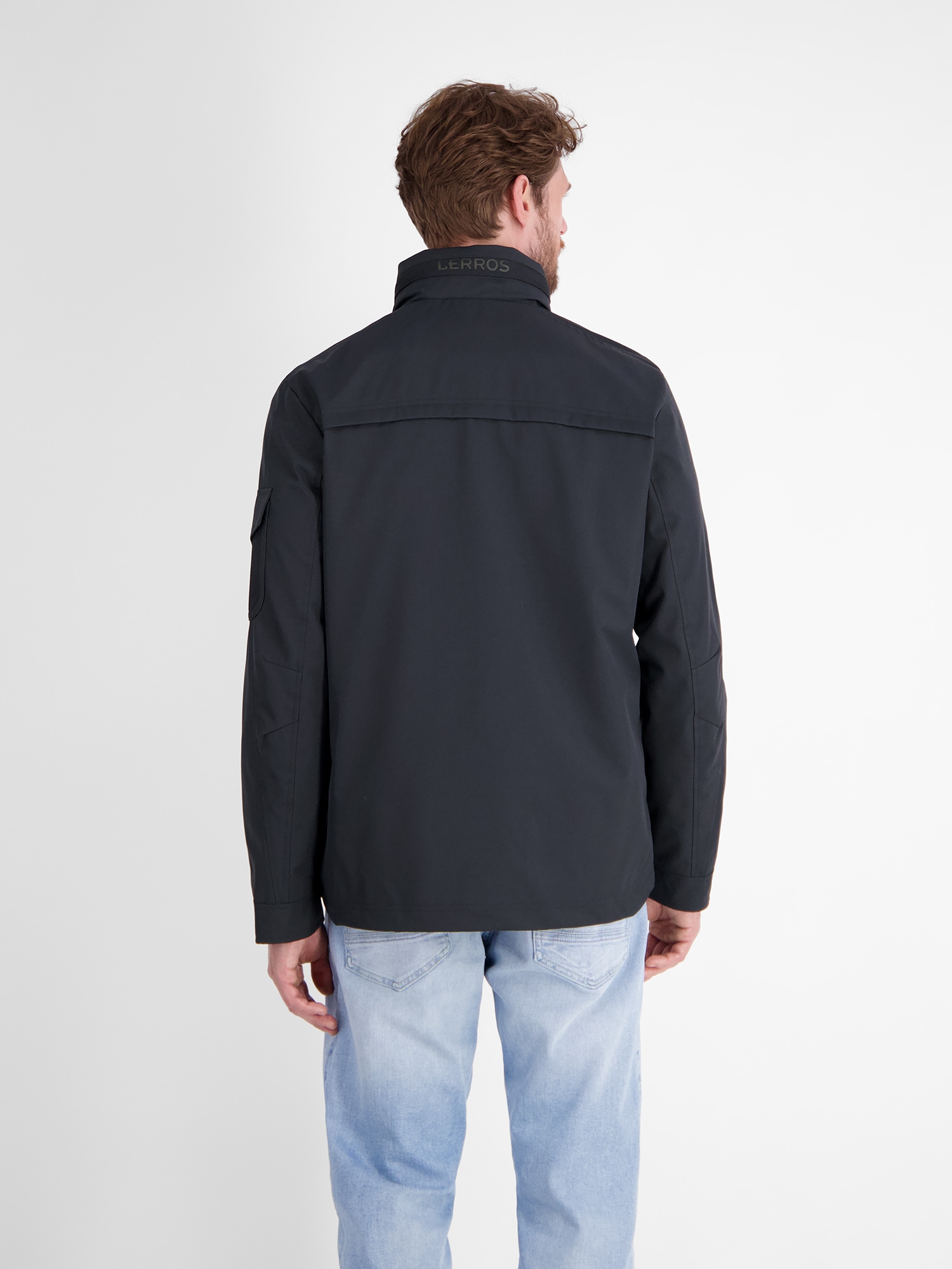 LERROS Outdoorjacke »LERROS Shell-Blouson mit Kapuze«, mit Kapuze, Wasser- und windabweisend, atmungsaktiv
