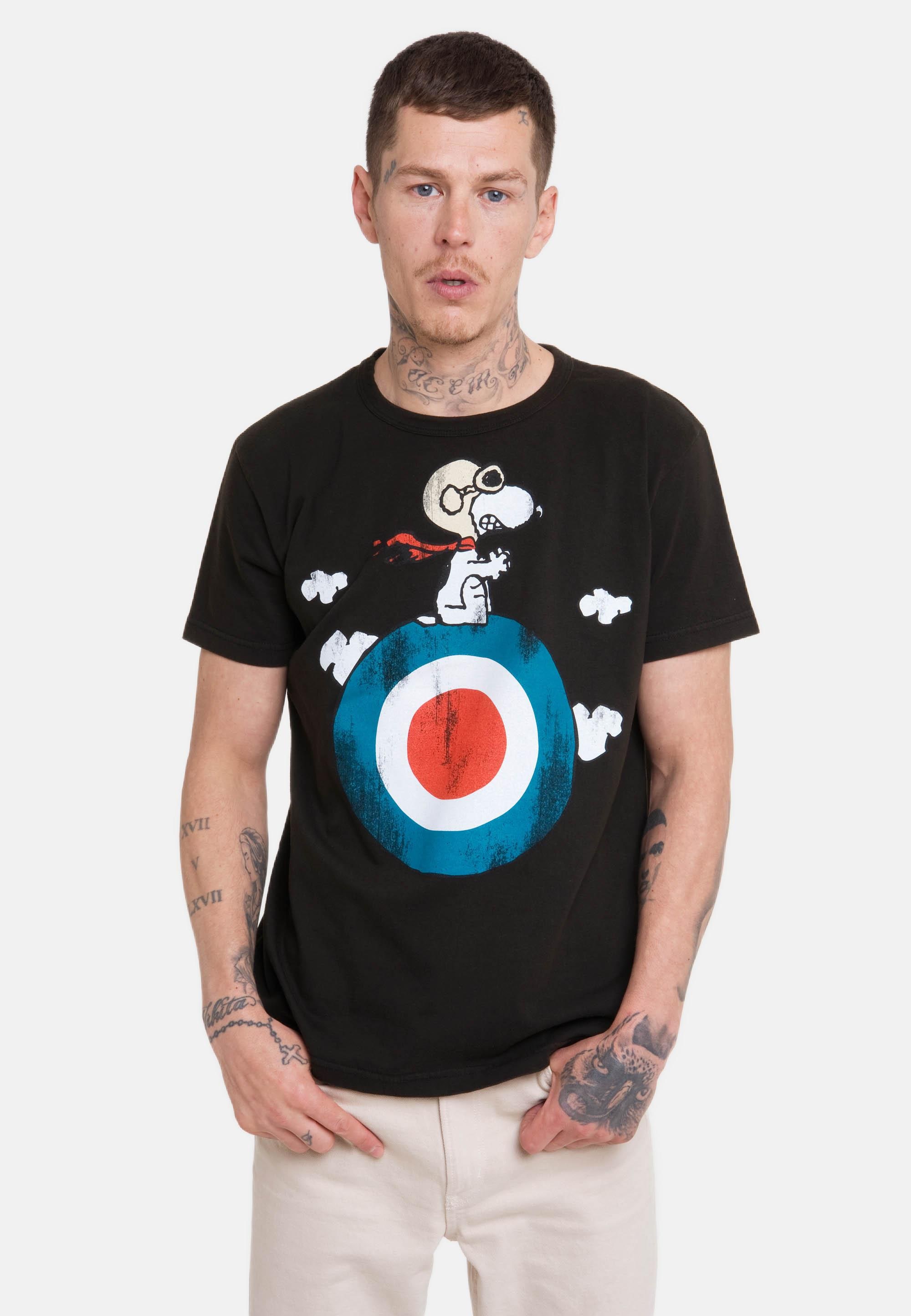 LOGOSHIRT T-Shirt »Peanuts bestellen | ▷ - lizenziertem BAUR mit Print Snoopy«