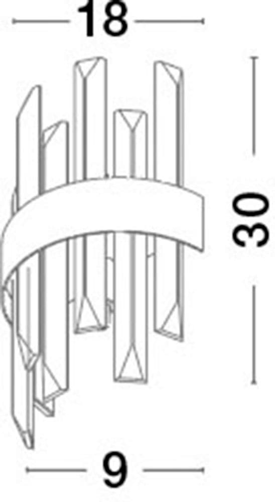 Nova Luce Wandleuchte »CROWN« G9 1 Stk. Ohne Beleuchtung