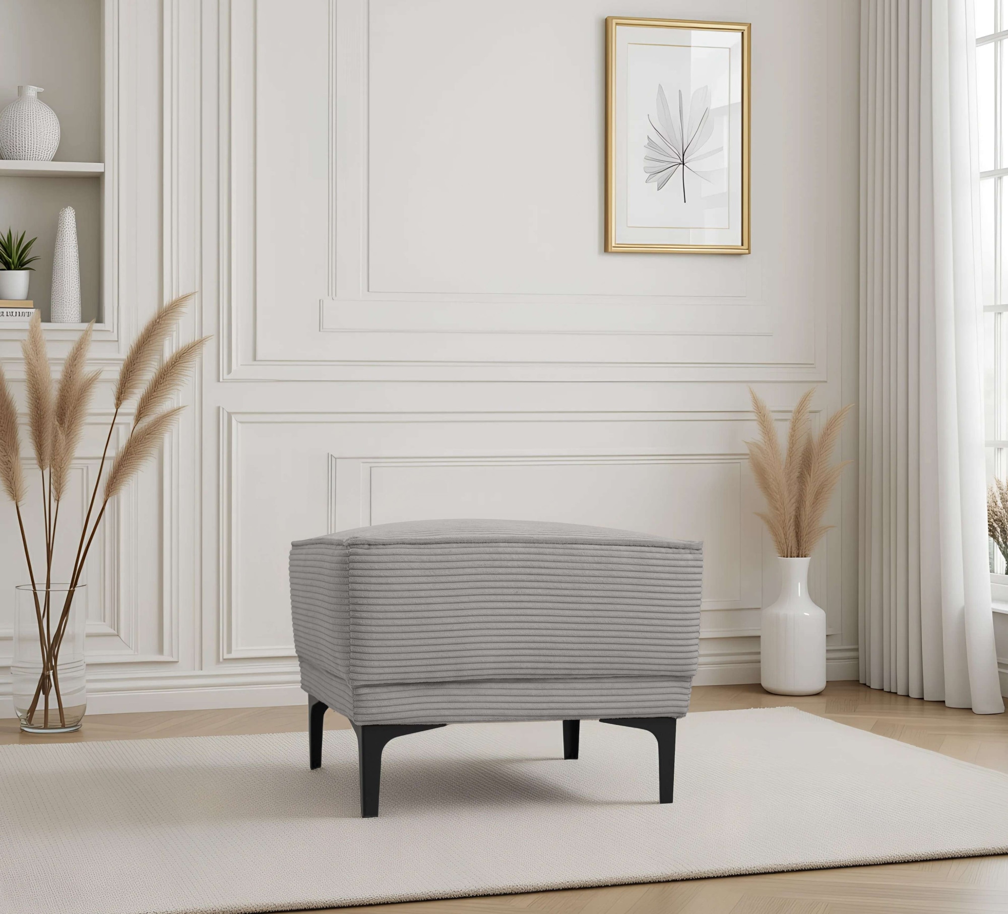 OTTO home Hocker »Oland Cord Polsterhocker« passend zur Serie OLAND