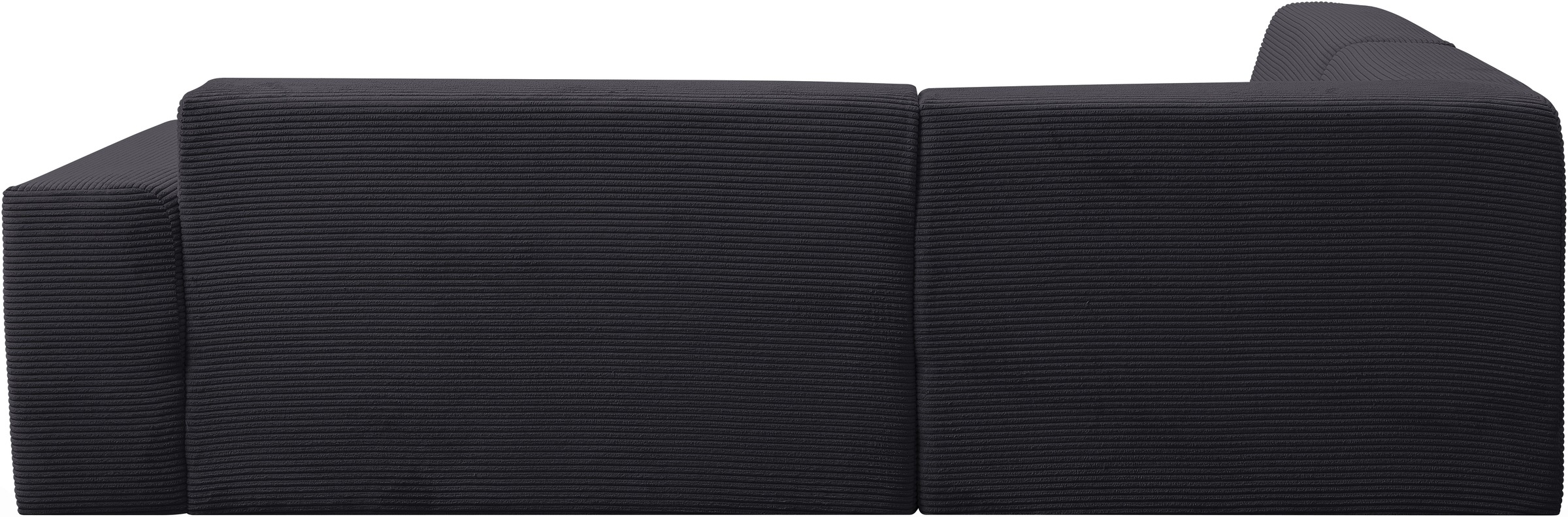 WERK2 Ecksofa »Zeus-M, tolles Sofa mit schönen Details, L-Form«, Curvy Trend Garnitur, urbane Optik, komfortable Wellenunterfederung