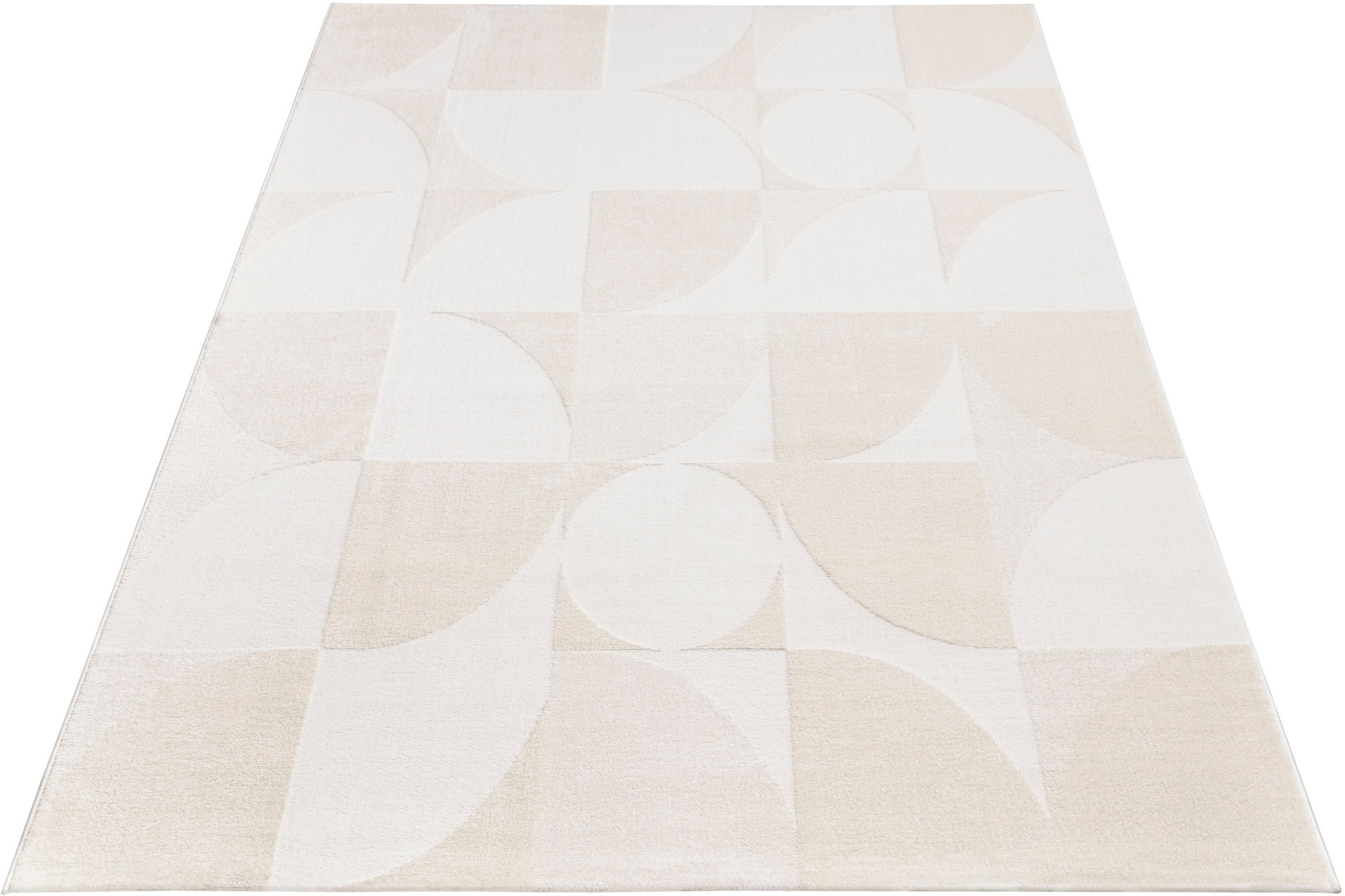 Paco Home Teppich "Luzern 656" rechteckig 13 mm Höhe Kurzflor, Uni Farben, günstig online kaufen