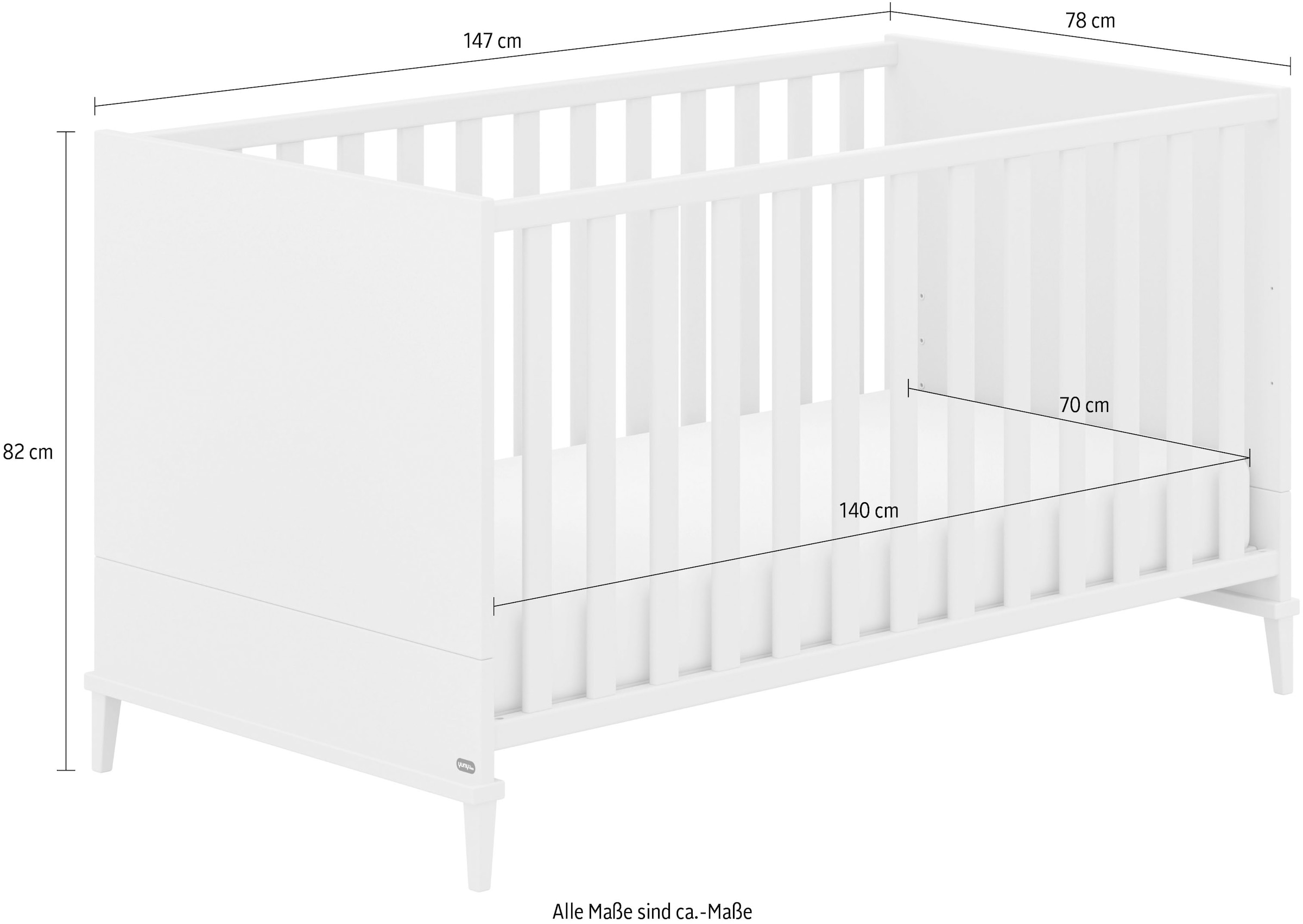 YUNY by PAIDI Babybett »SISTER LOU, yuny by PAIDI«, höhenverstellbar