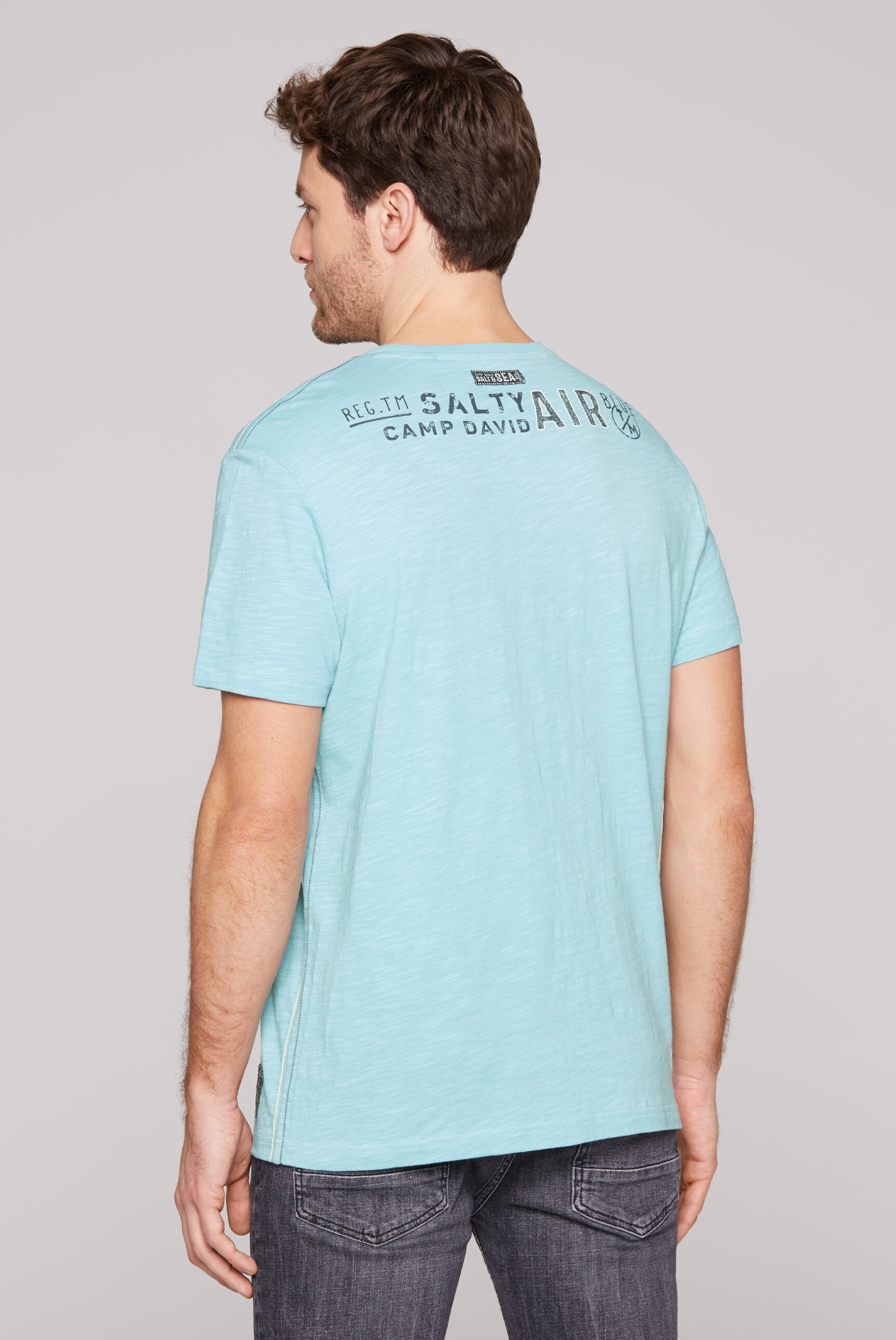 CAMP DAVID Rundhalsshirt, aus Baumwolle