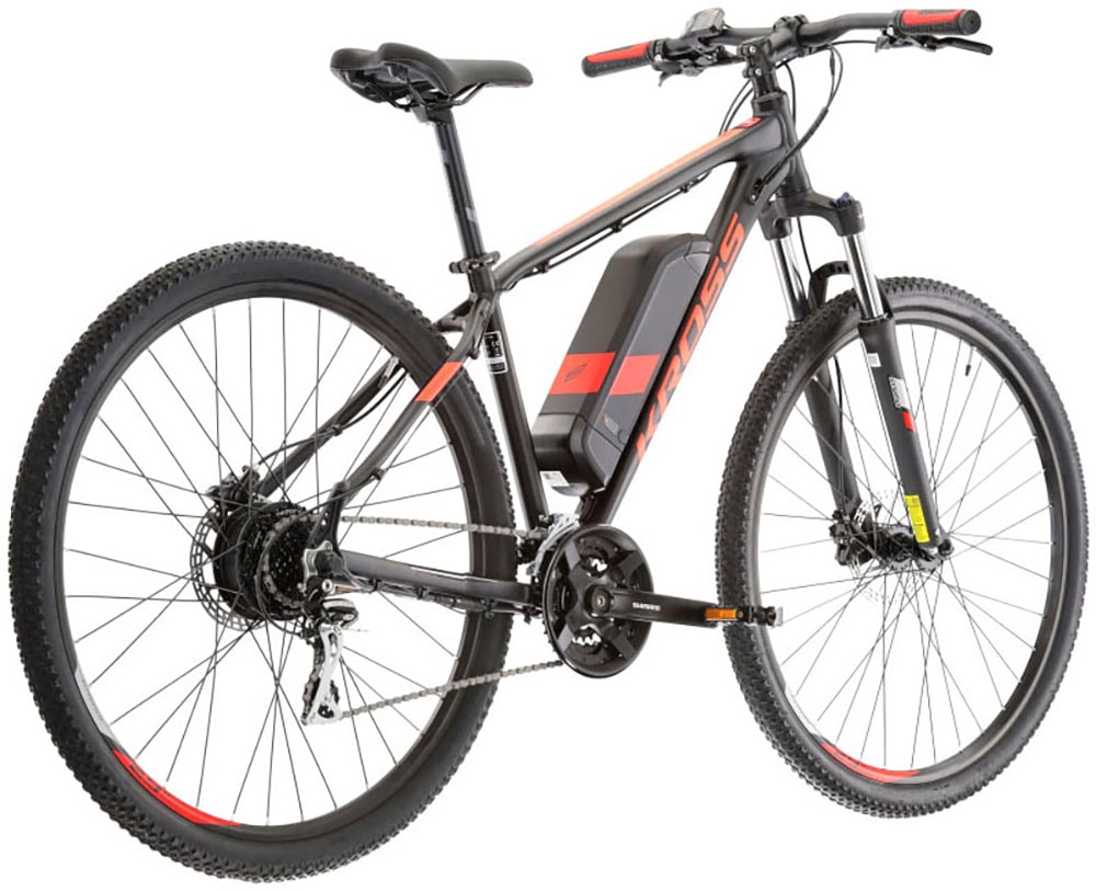 Kross E-Bike »E-MTB Hexagon Boost 1.0 522 29 Zoll schwarz«, 24 Gang, Shimano, ACERA M3020, Heckmotor 250 W