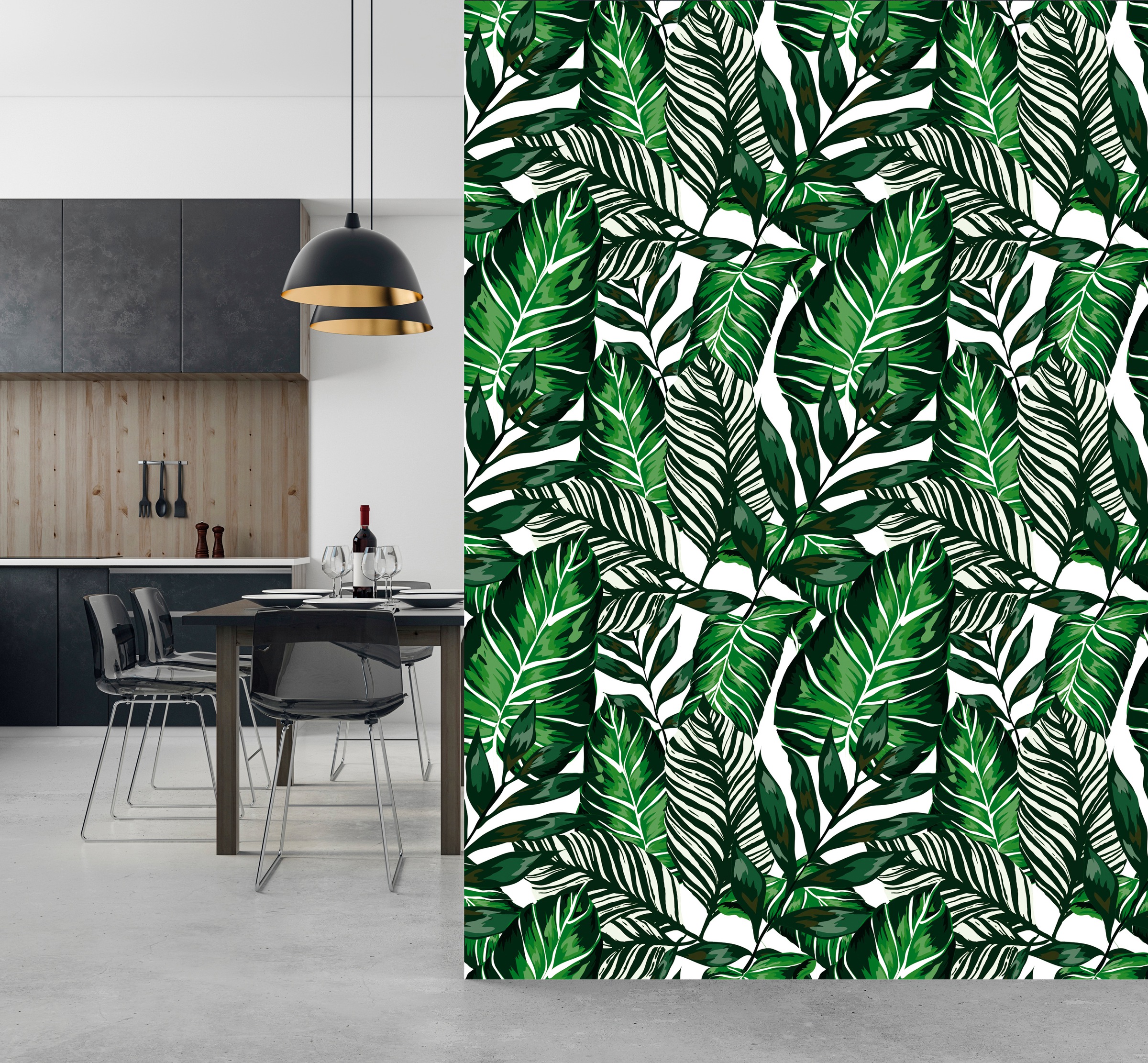 queence Vinyltapete »Mira« Motiv | bedruckt | botanisch | geblümt | gemustert | natürlich glatt 90x250cm, selbstklebend, kinderleichte Anbringung, , Sticker