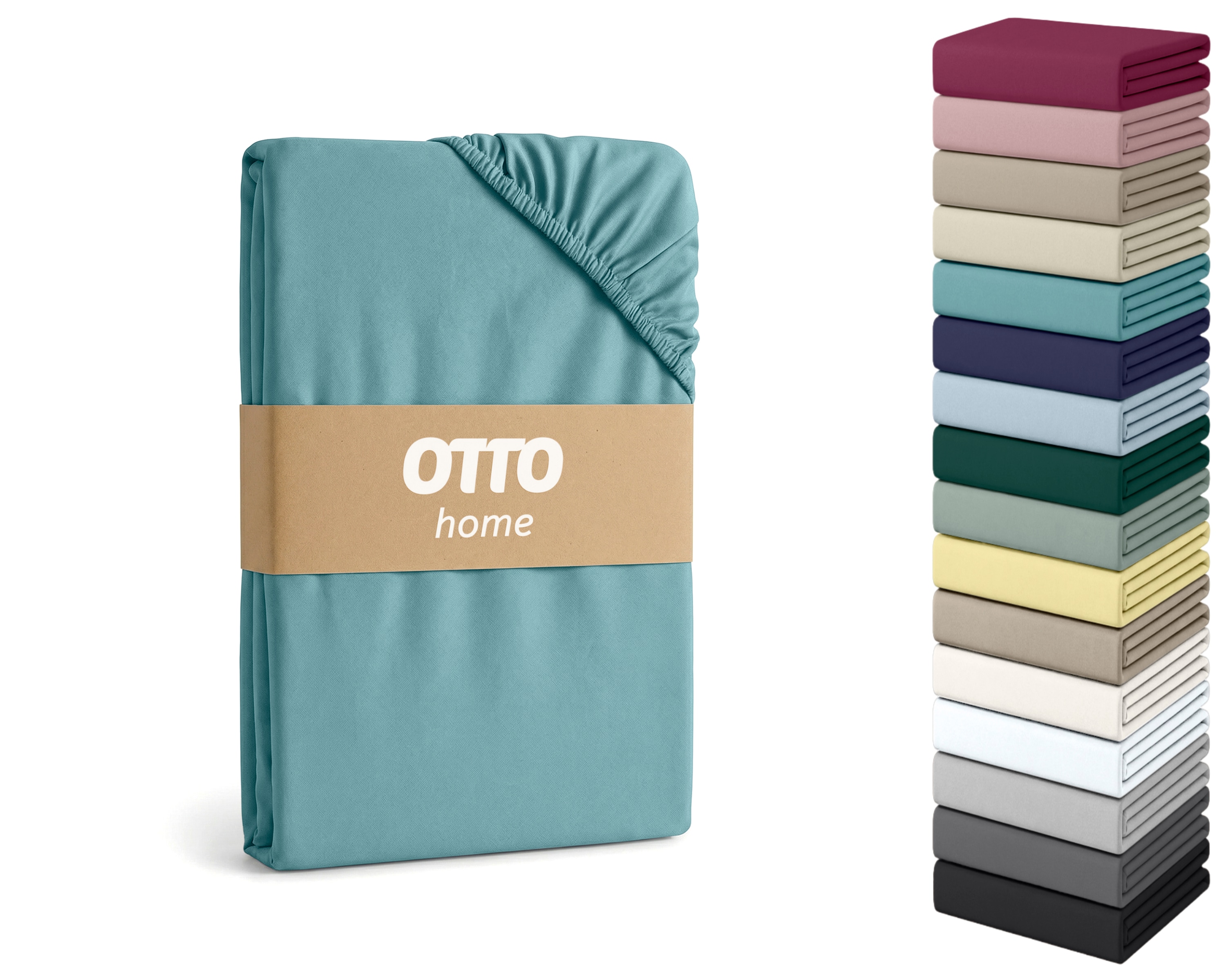 OTTO home Spannbettlaken "PHYSALIS Comfort 100% Baumwolle, 150 g/m²" Bettlaken bis 20 cm Matratzenhöhe, weich, bügelfrei, optimaler Sitz