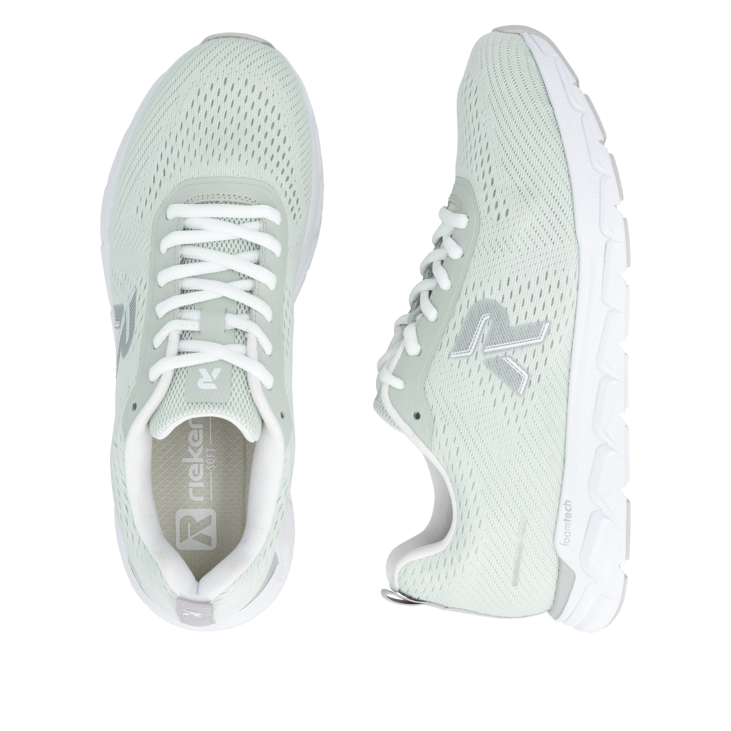 RIEKER Sport Sneaker  Freizeitschuh, Halbschuh, Schnürschuh mit herausnehmbarer Einlage