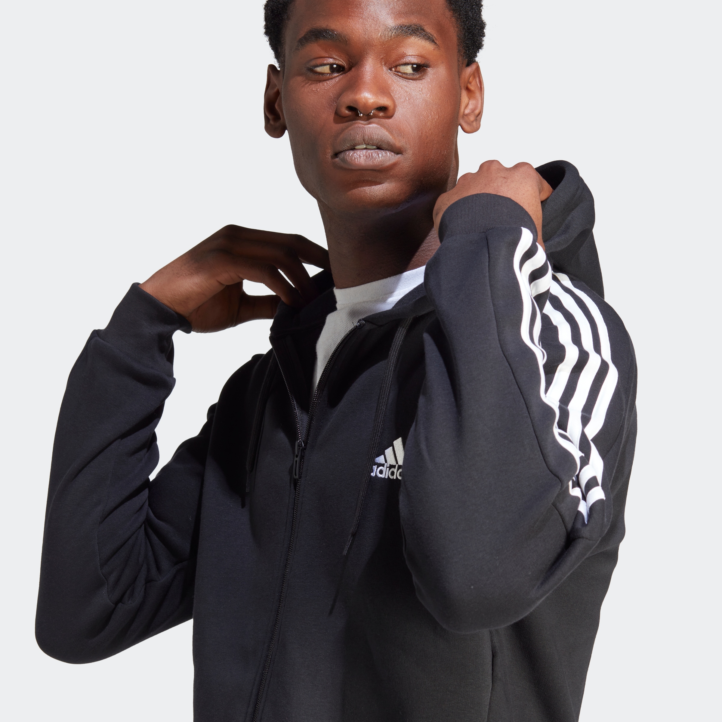 adidas Sportswear Kapuzensweatjacke »ESSENTIALS 3STREIFEN KAPUZENJACKE«