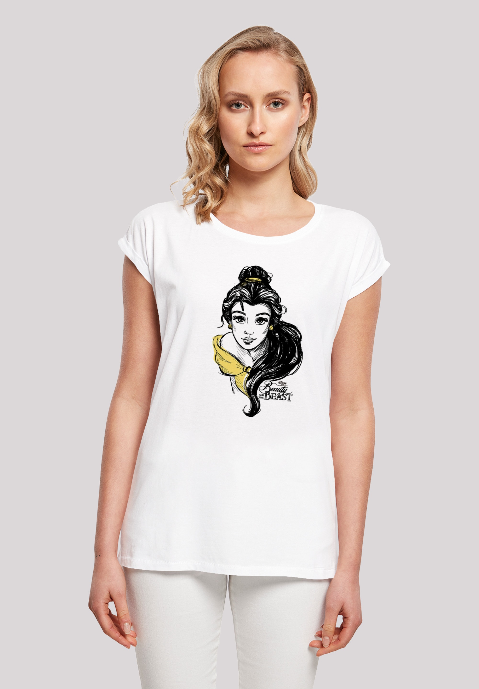 F4NT4STIC T-Shirt "Belle Sketch", Damen,Premium Merch,Regular-Fit,Kurze Ärm günstig online kaufen