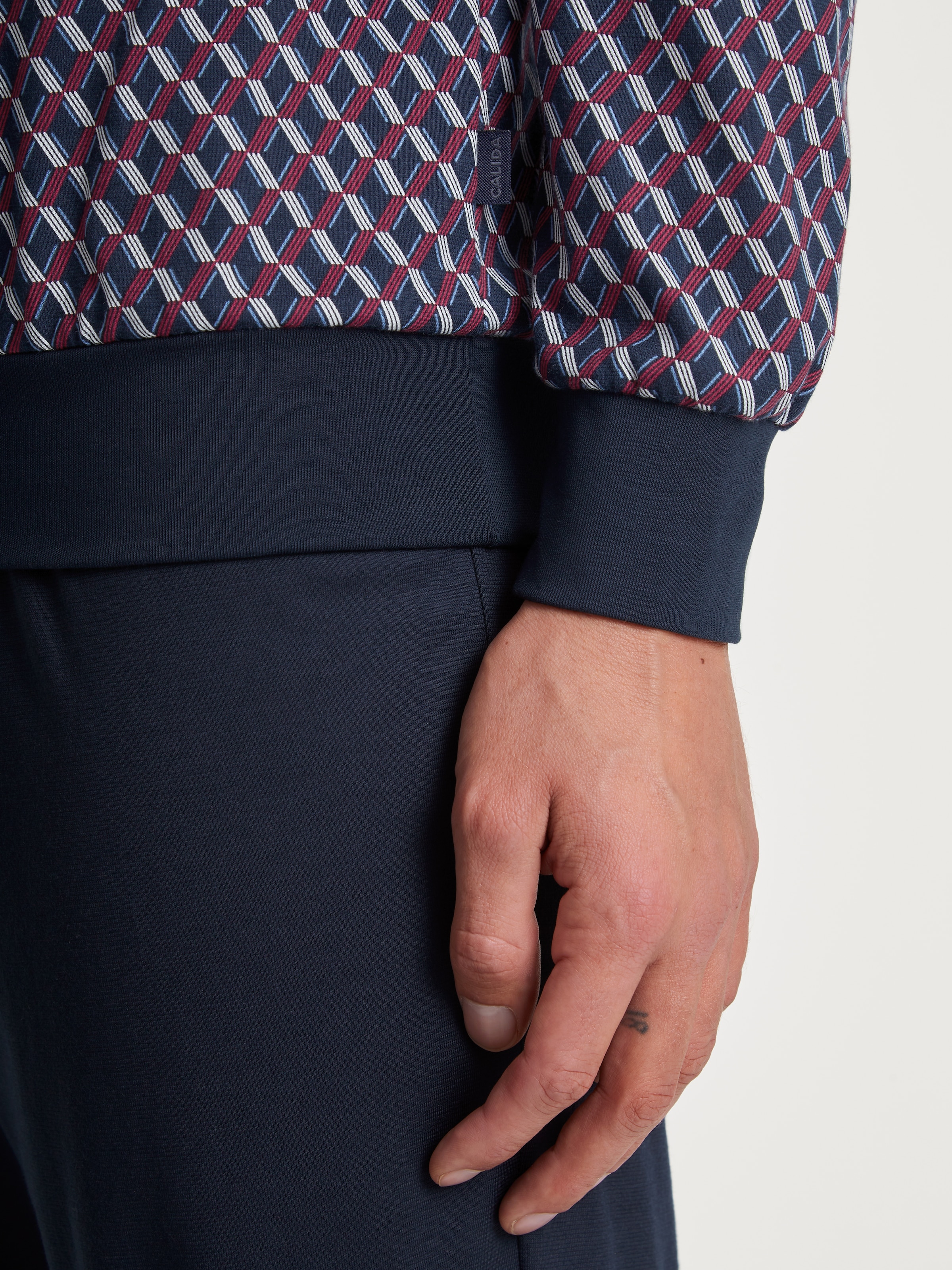 CALIDA Pyjama »Relax Imprint«, (2 tlg.), mit zeitlosem Design