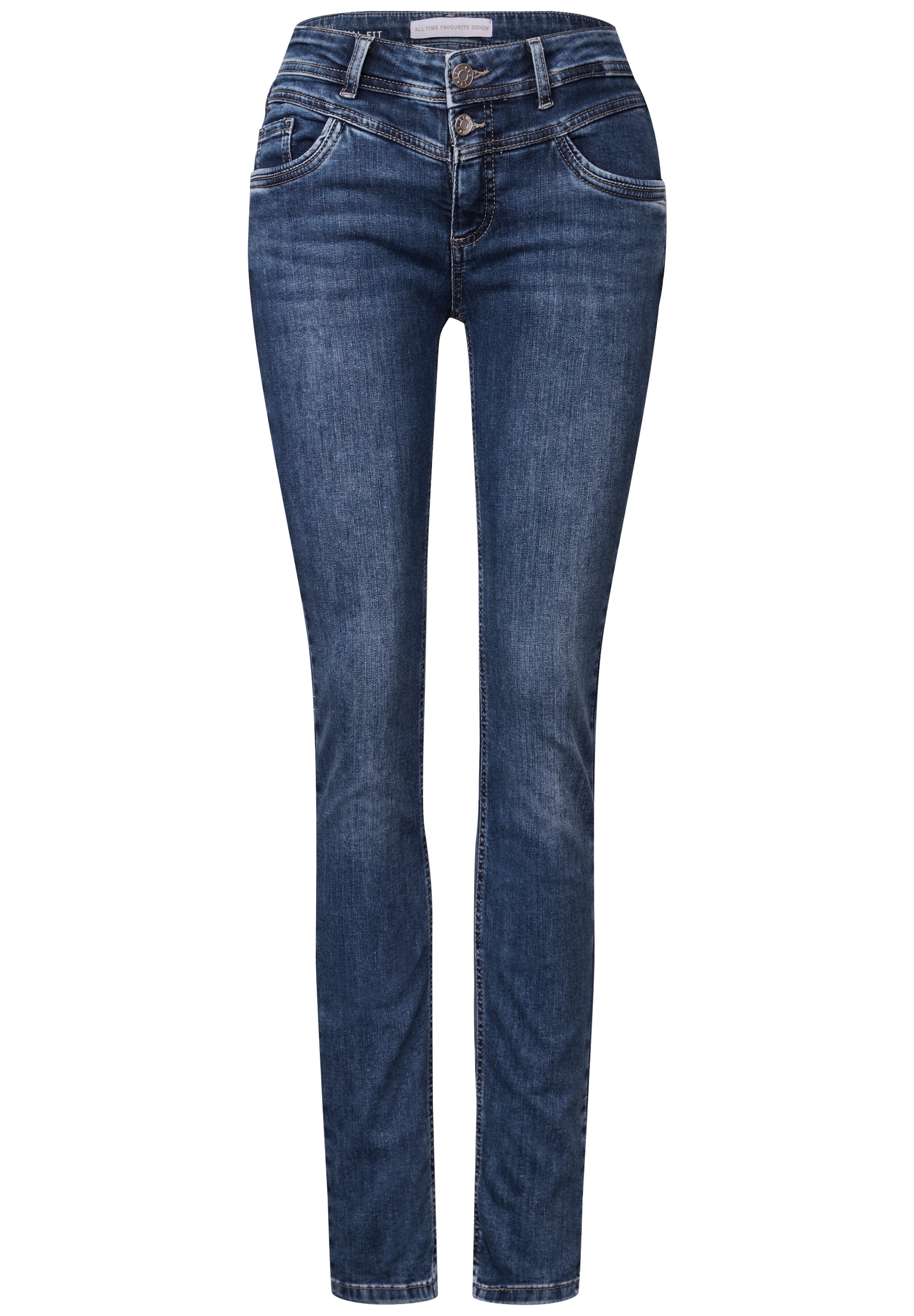 STREET ONE Comfort-fit-Jeans, Middle Waist