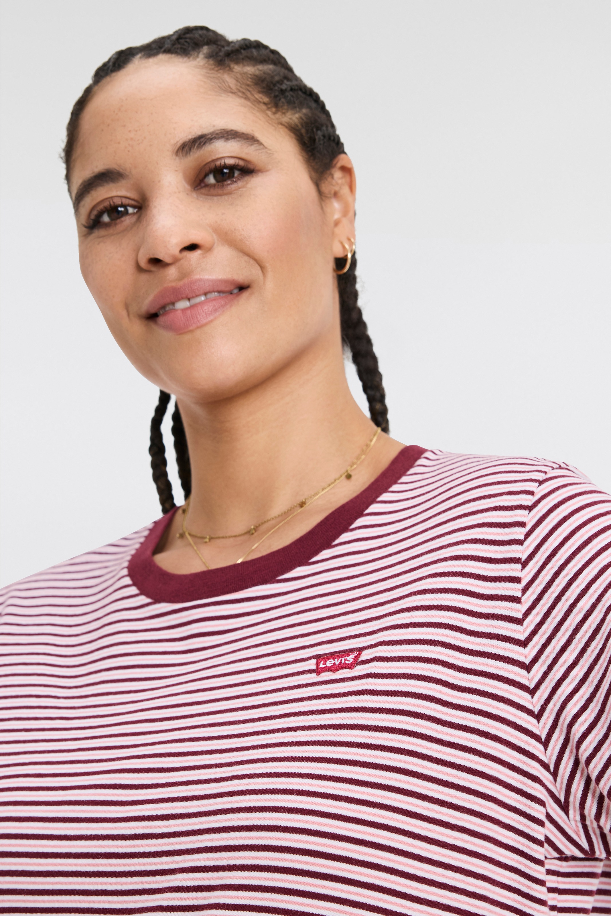 Levi's® Plus T-Shirt »PL THE PERFECT«, im Streifendesign