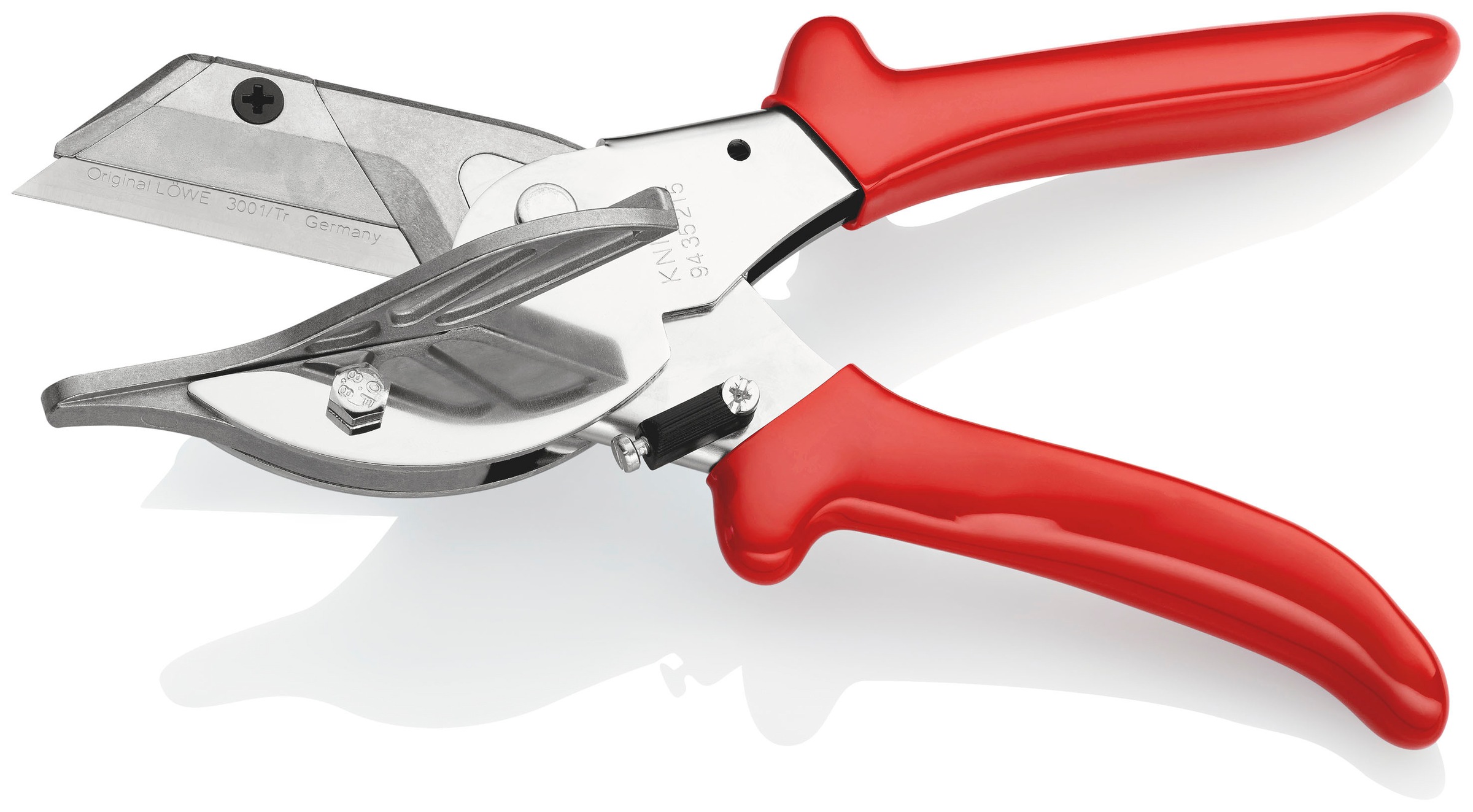 Knipex Elektrikerschere »94 35 215 EAN Gehrungsschere für Kunststoff- und  Gummiprofile«, verchromt, mit Kunststoff-Hüllen 215 mm | BAUR