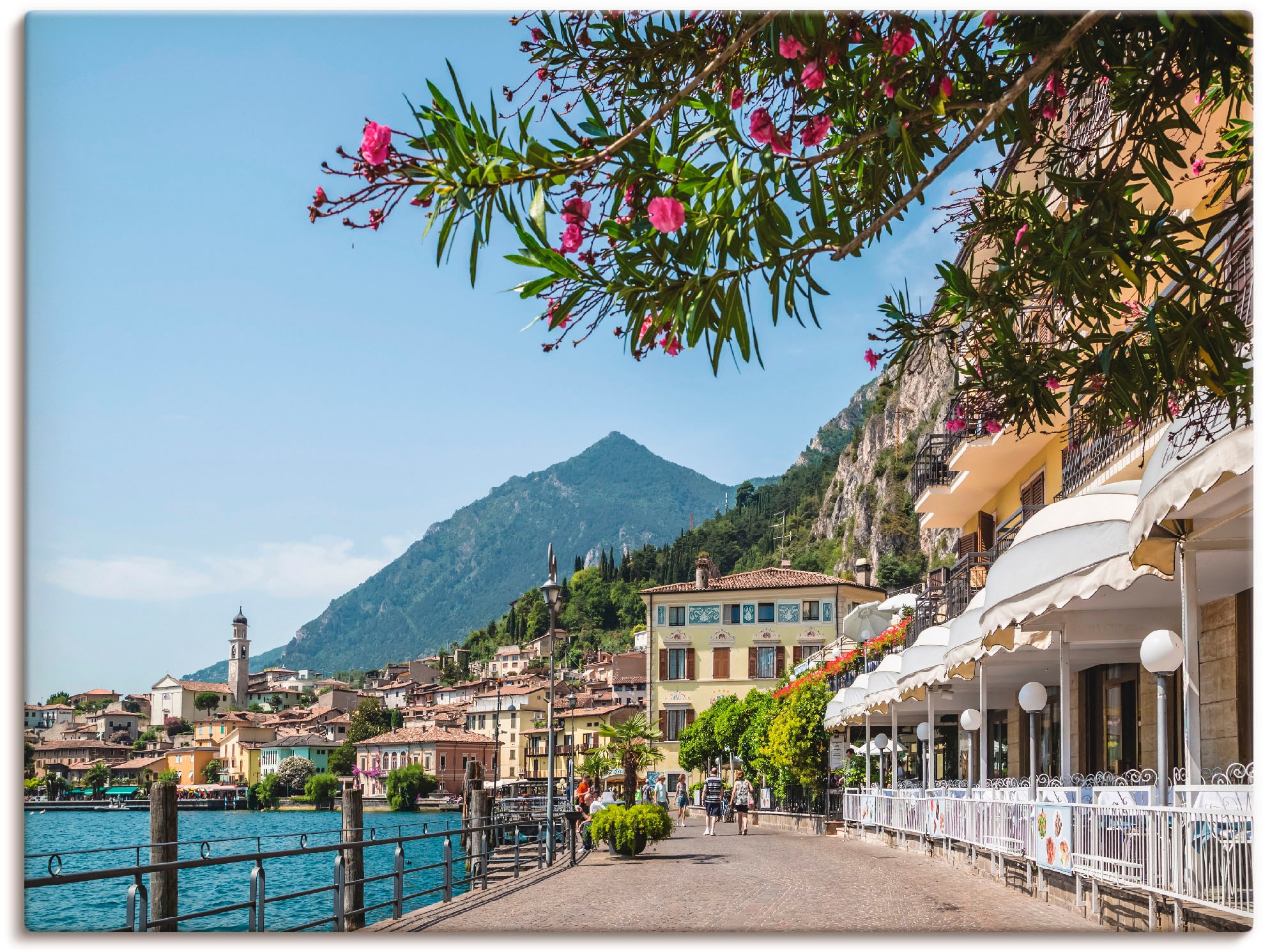 Artland Wandbild "Gardasee Limone sul Garda I" Europa 1 Stk. tlg. als Leinw günstig online kaufen