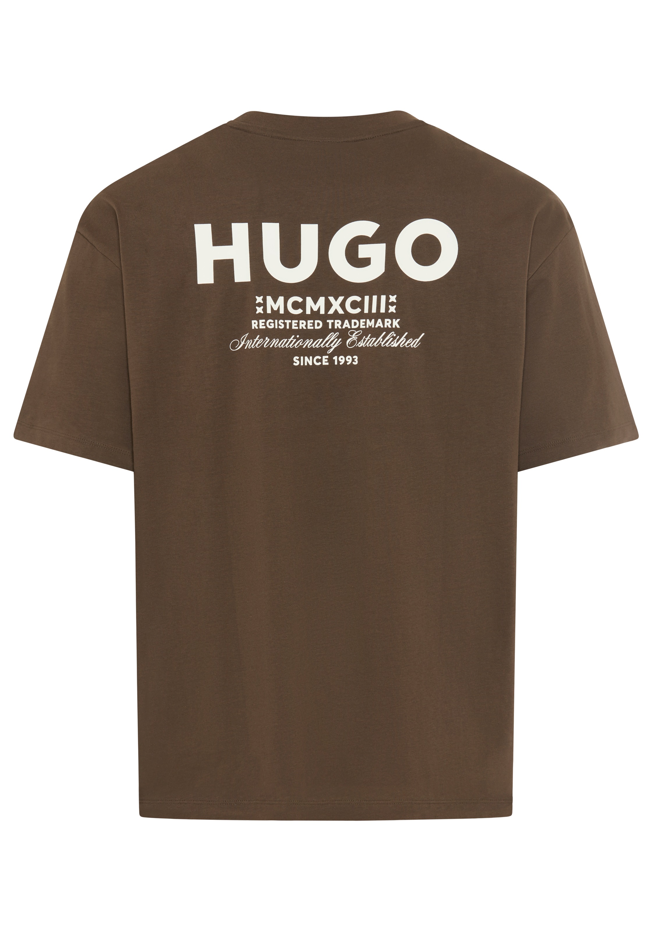 HUGO Blue T-Shirt "Nalono" mit Logodruck, Oversized Look mit Backprint günstig online kaufen