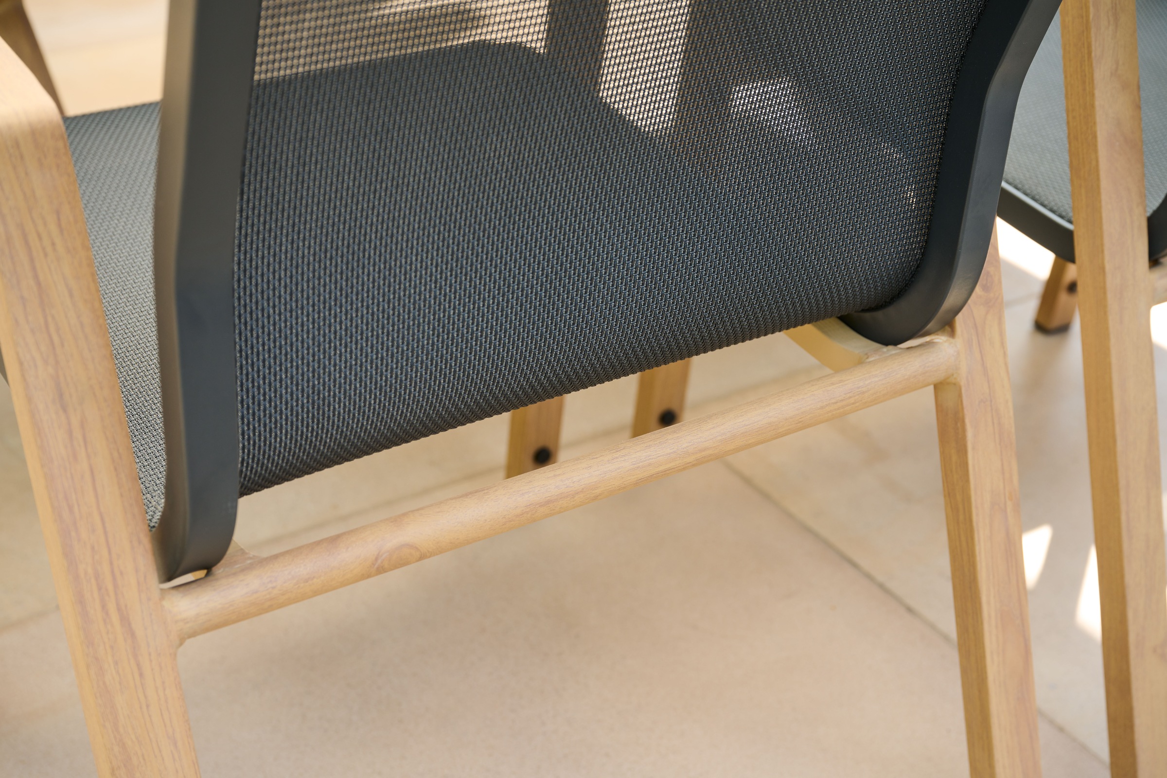 Siena Garden Gartensessel »CATANIA Stapelsessel« Aluminiumgestell in teaklook, Ranotex® Bezug