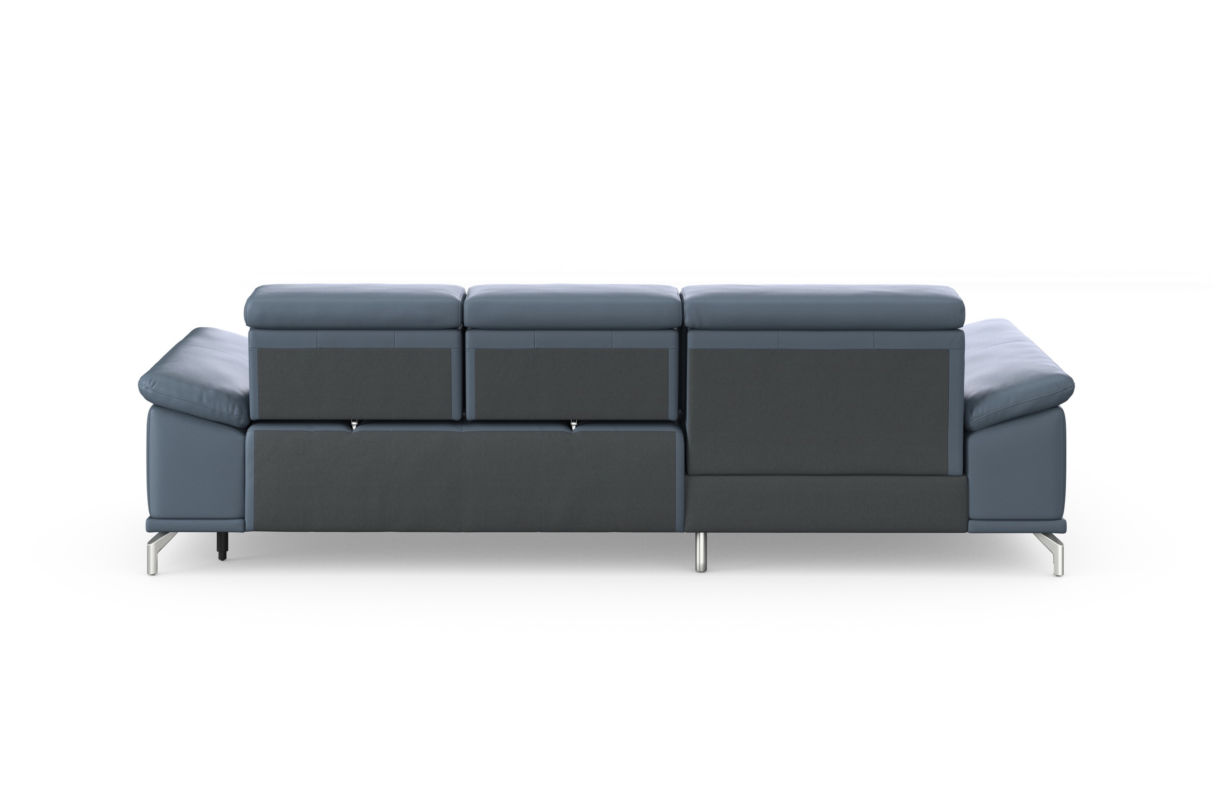 sit&more Ecksofa »Cabrio L-Form, mit Sitztiefenverstellung, Arm- und Kopfteilverstellung«, 2 Nierenkissen, Federkern, optional Bettfunktion und Stauraum